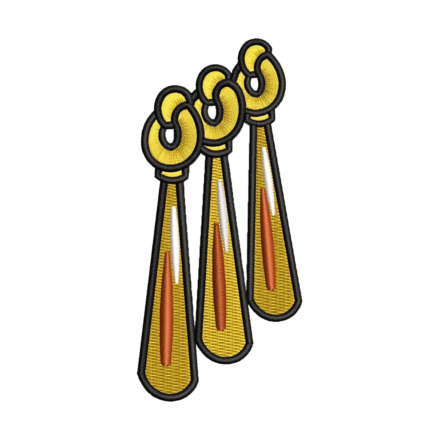 Zoro Earrings Embroidery Design