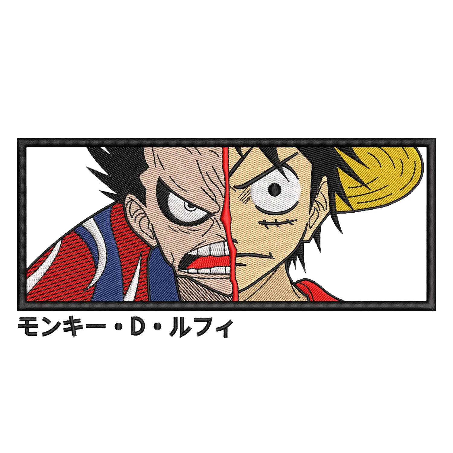 Luffy x Snakeman Embroidery Design