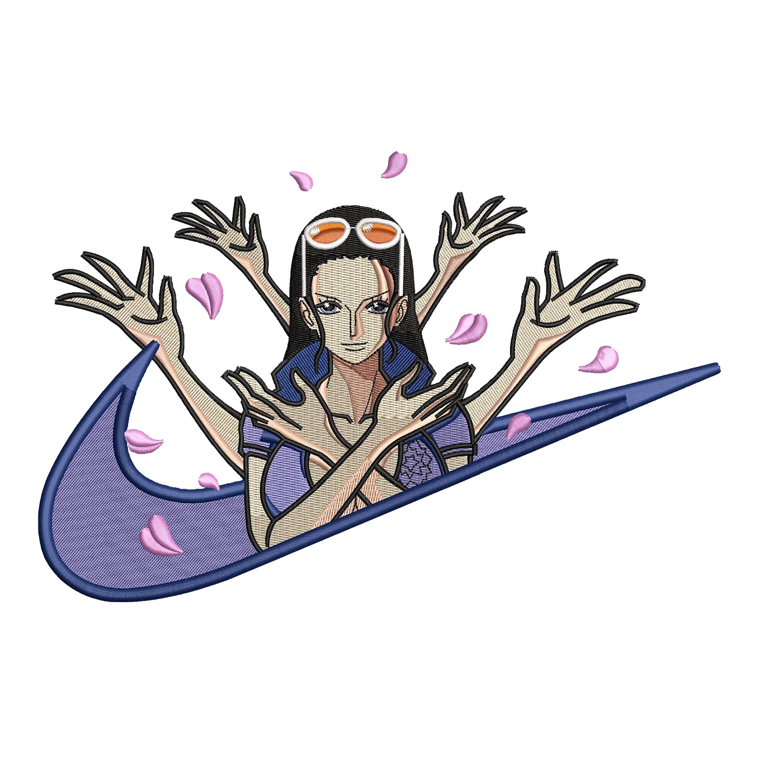 Robin Swoosh Embroidery Design