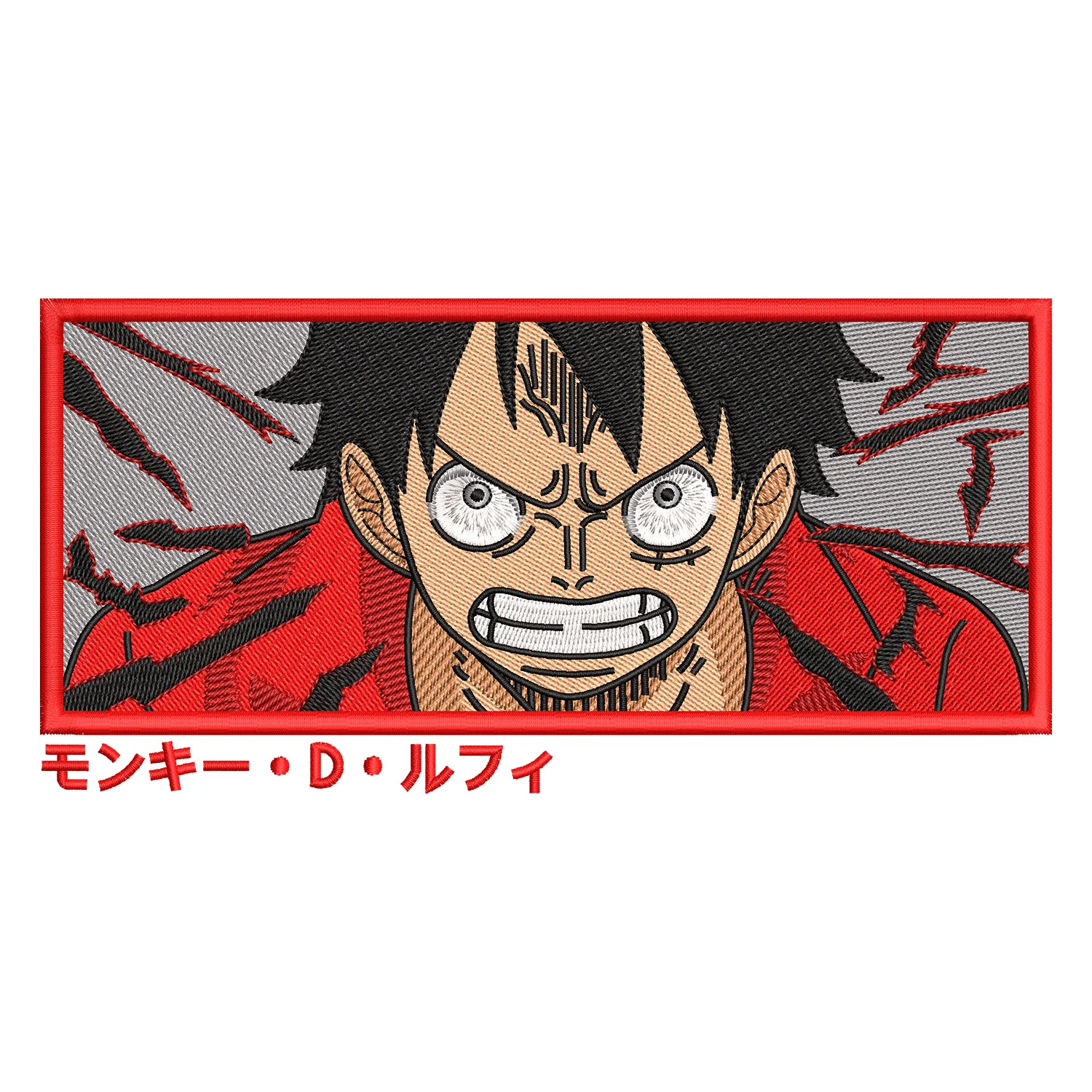 Luffy Haki Embroidery Design