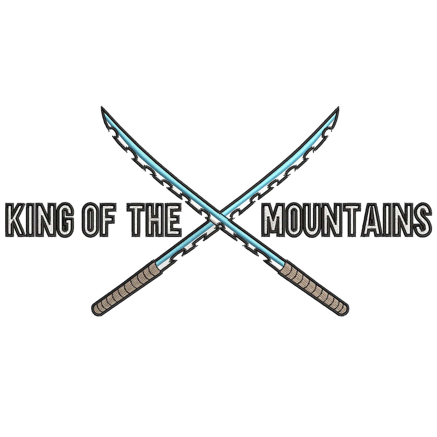 Inosuke Swords Embroidery Design