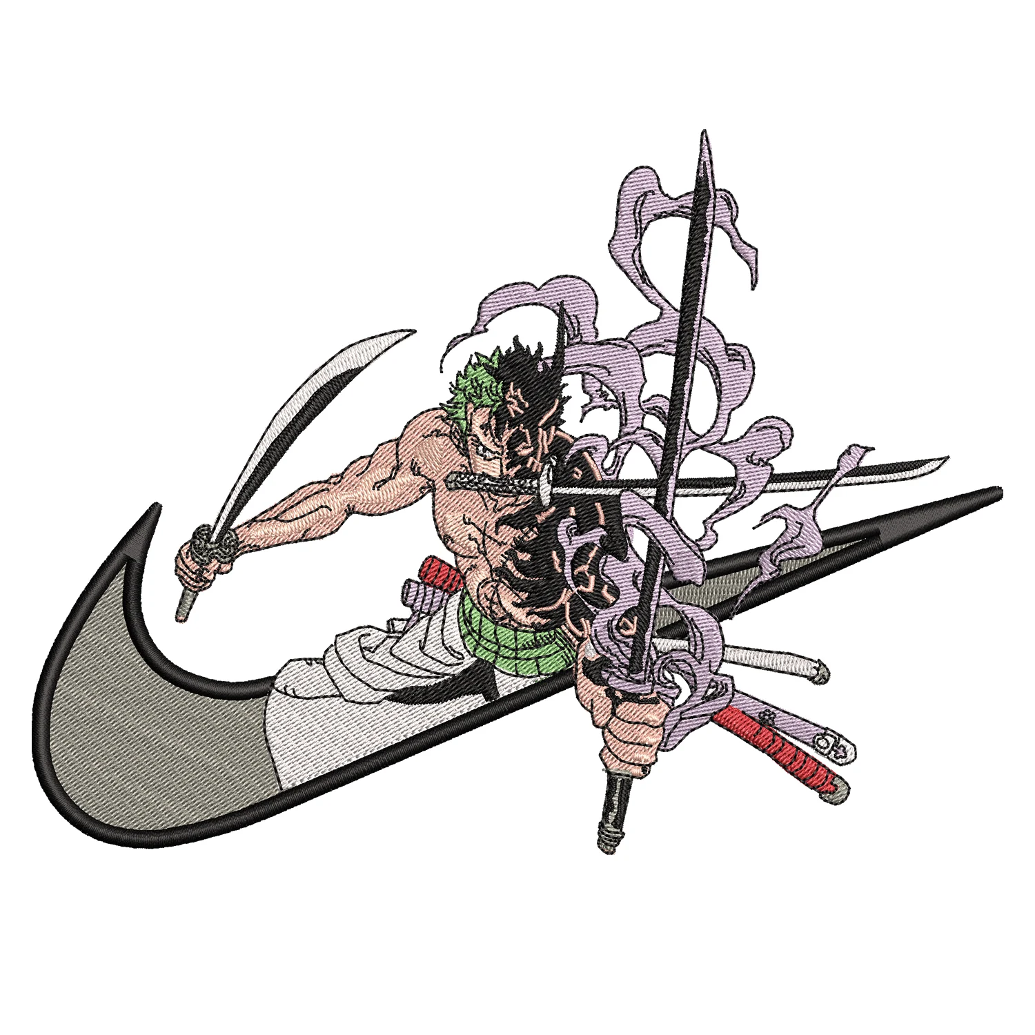 Zoro Swoosh Embroidery Design