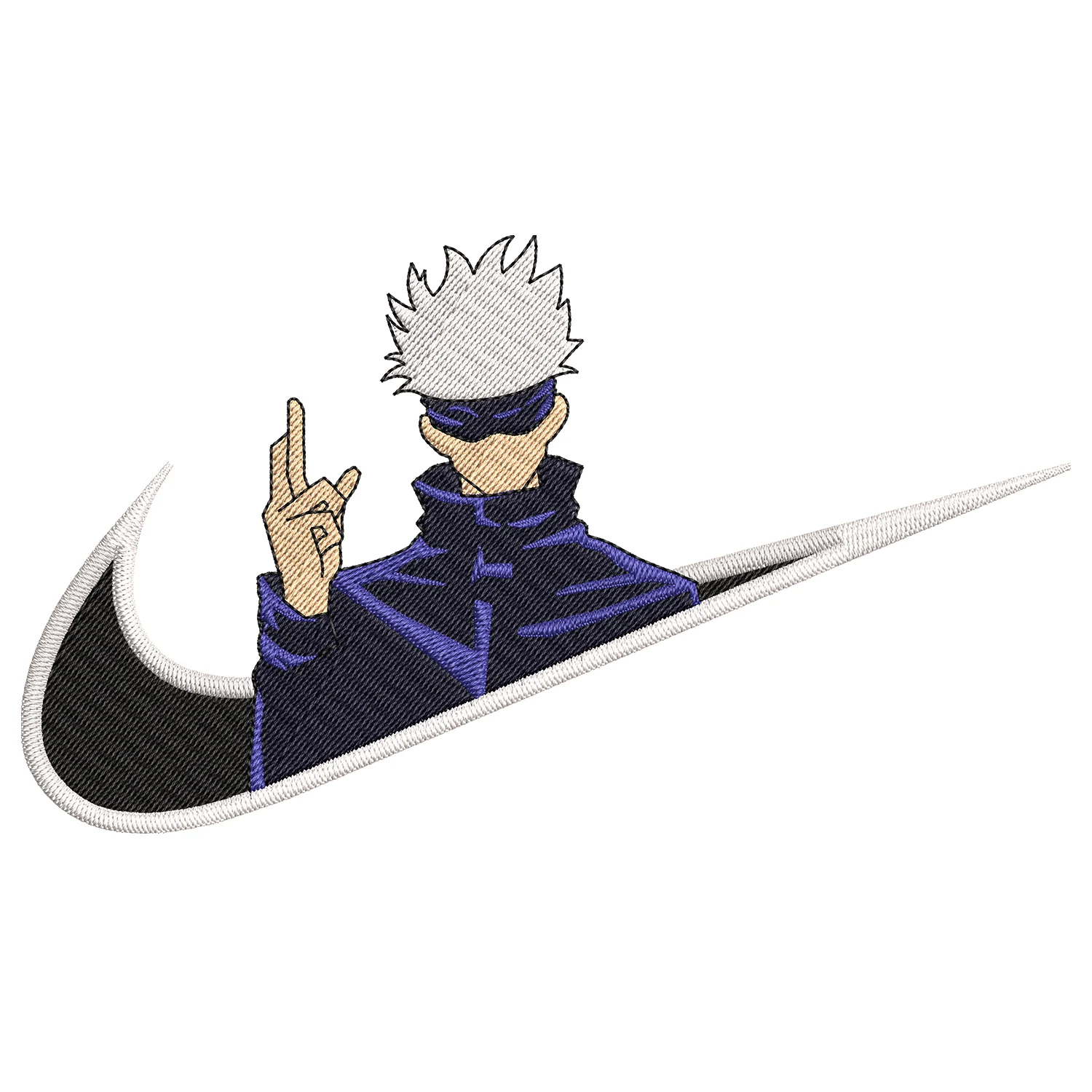 Gojo Swoosh Embroidery Design