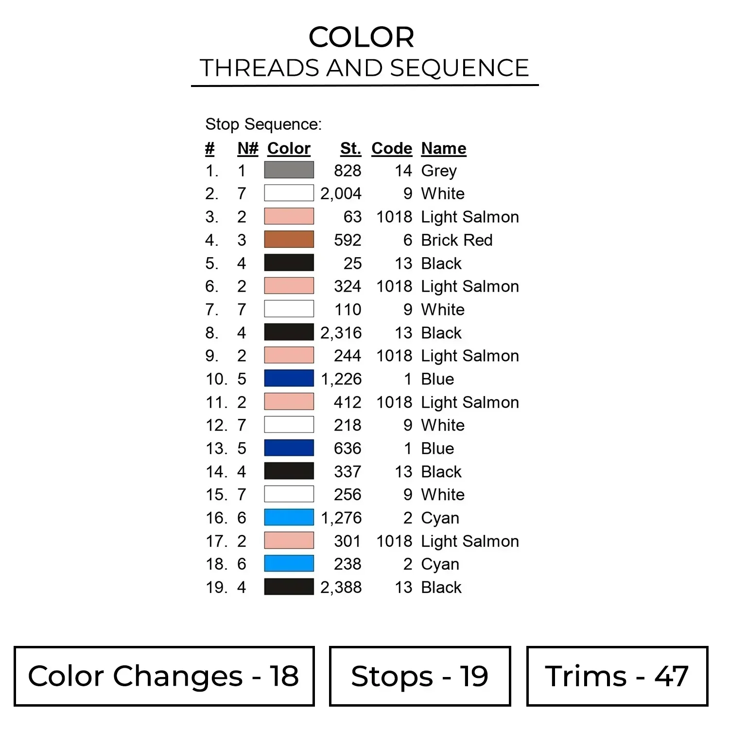 The Beattles Embroidery Design 2 Color 212