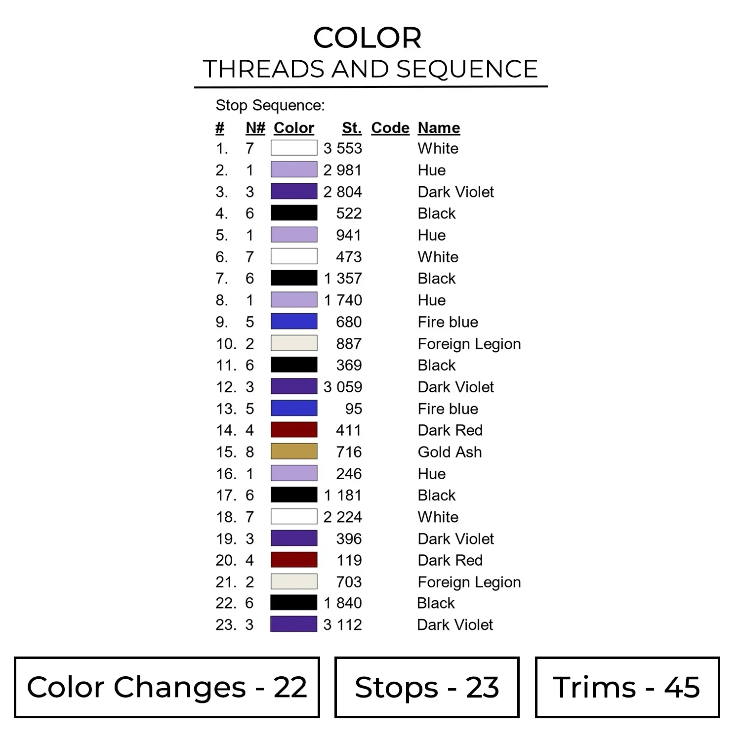 Shogun Raiden Swoosh Embroidery Design - Genshin Impact 2 Color 73