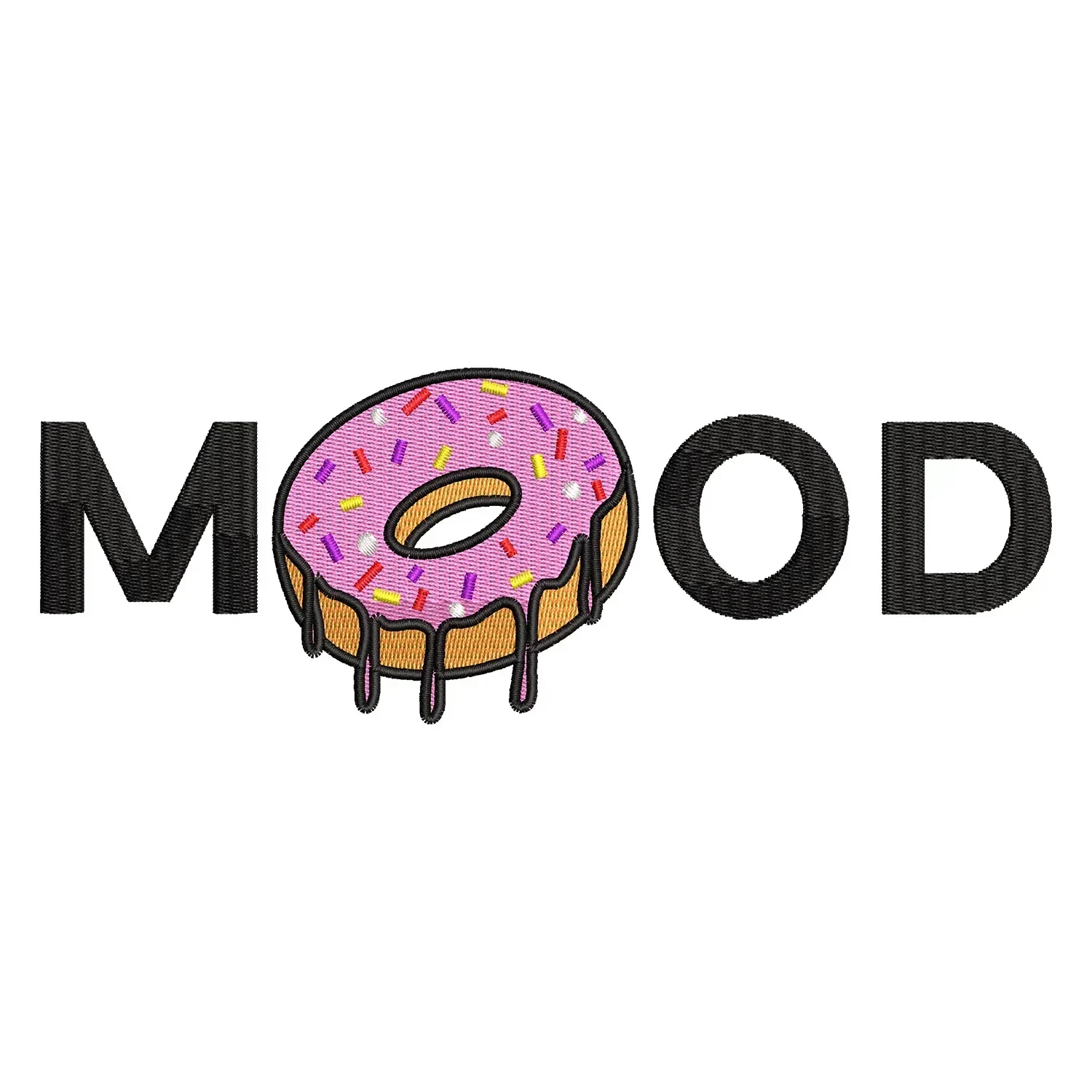 Mood Donut Embroidery Design