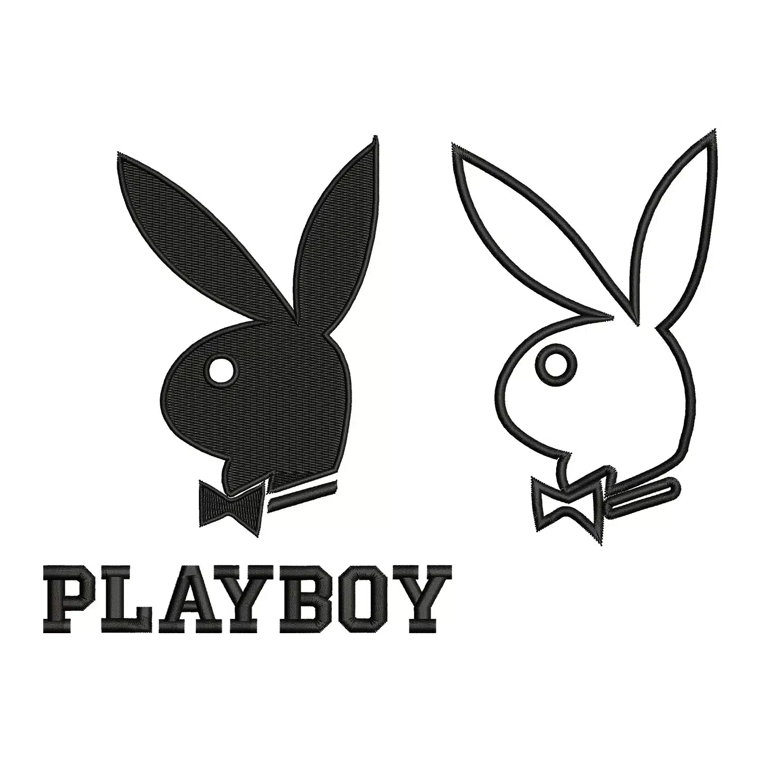 Primary Playboy Logo Embroidery Design