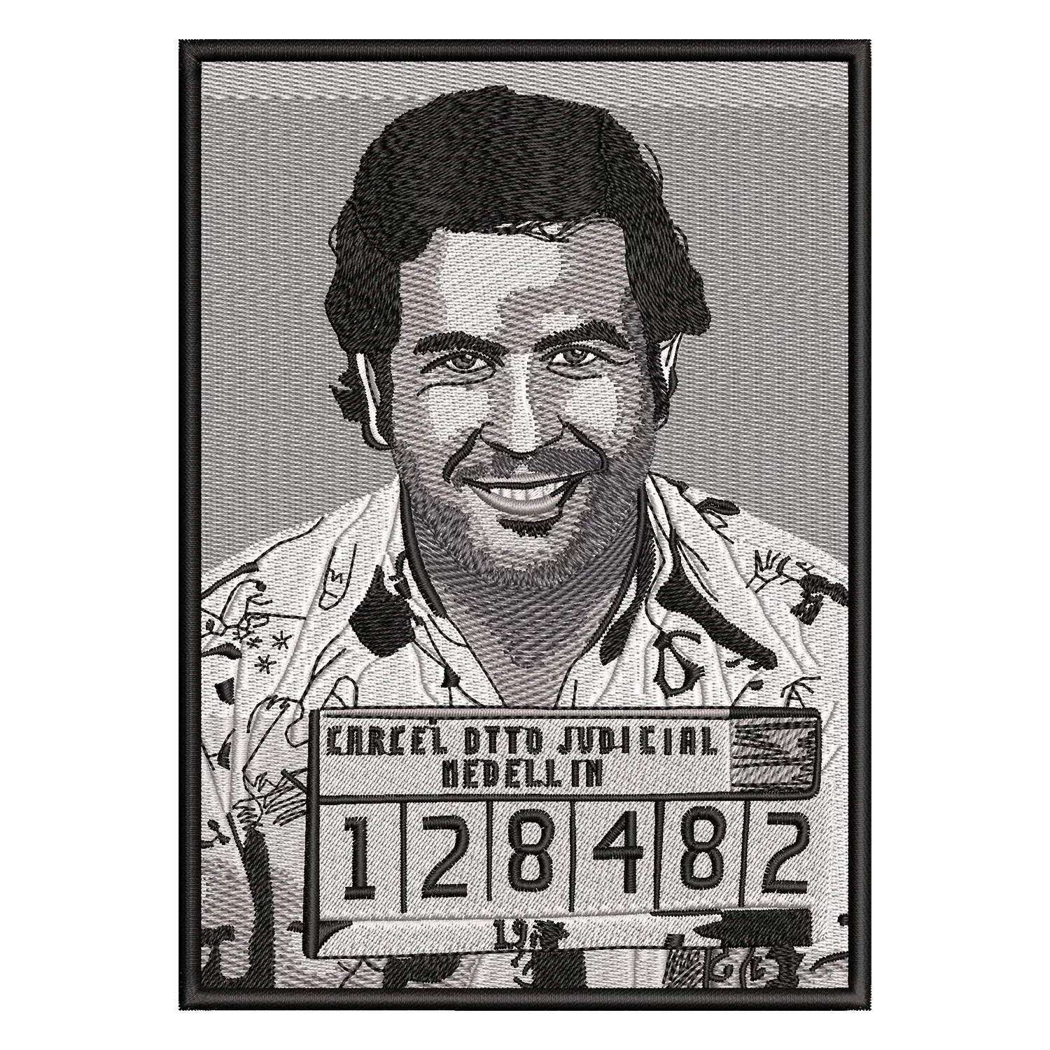 Pablo Escobar Embroidery Design