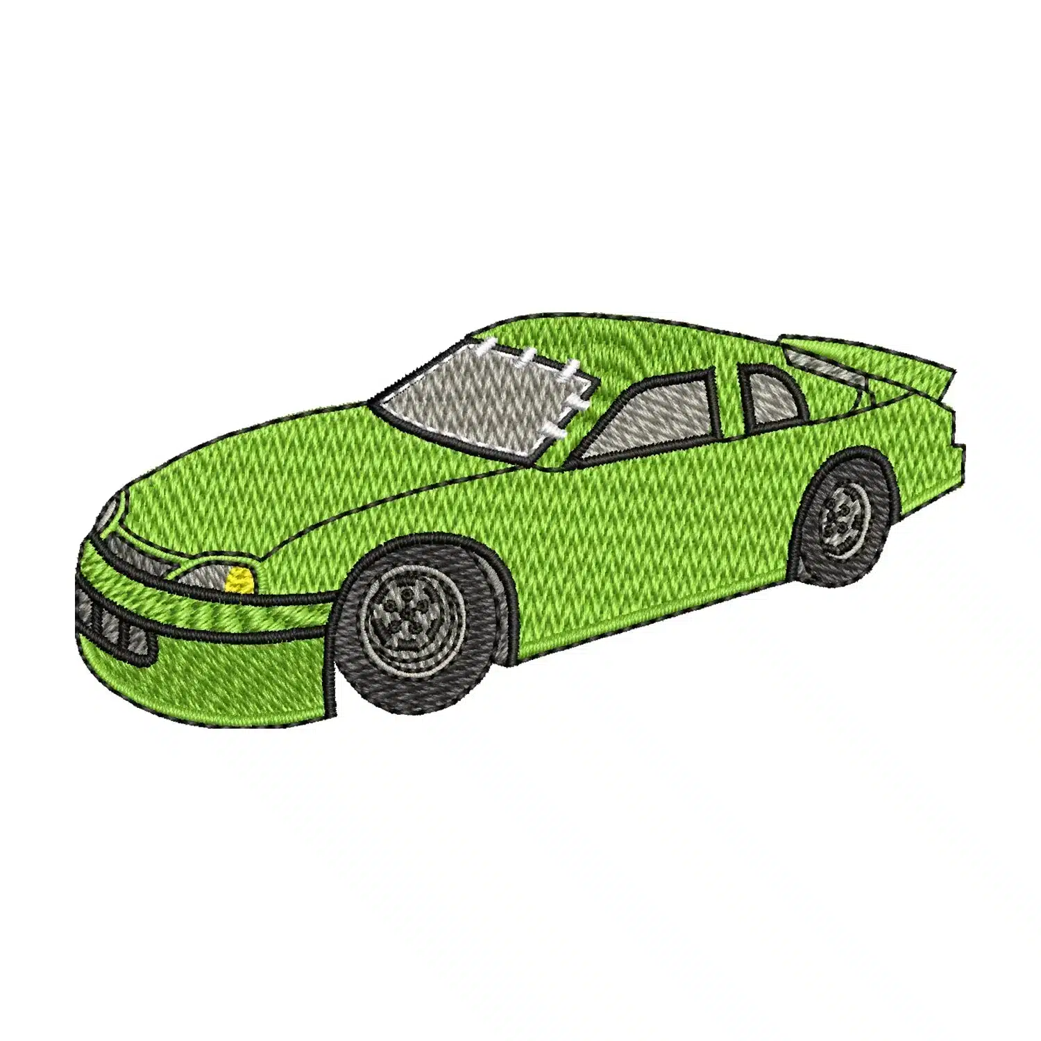 Primary Racecar Embroidery Design
