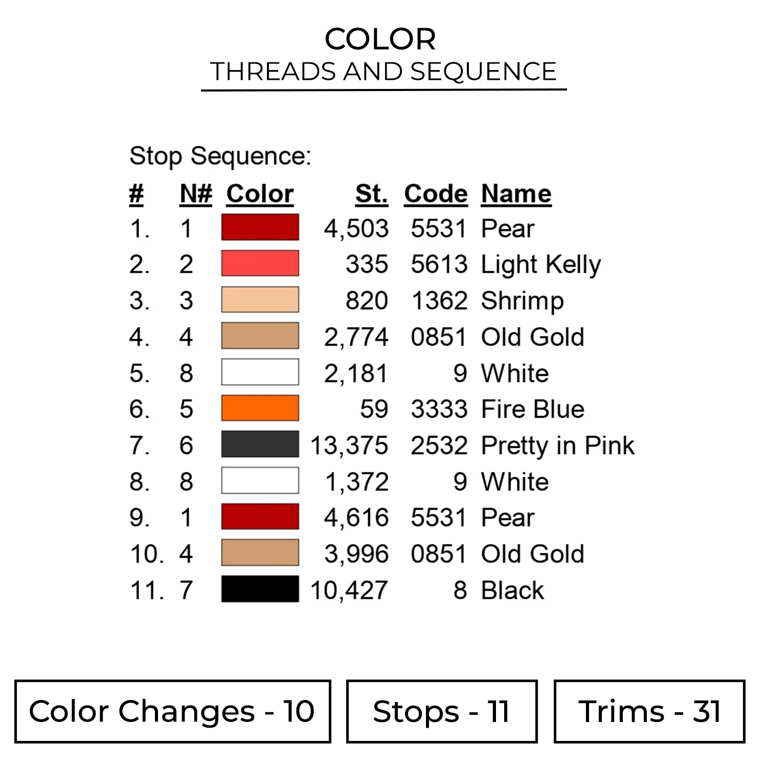 Makima Embroidery Design - Chainsaw Man Anime Embroidery Design 2 Color CSM38