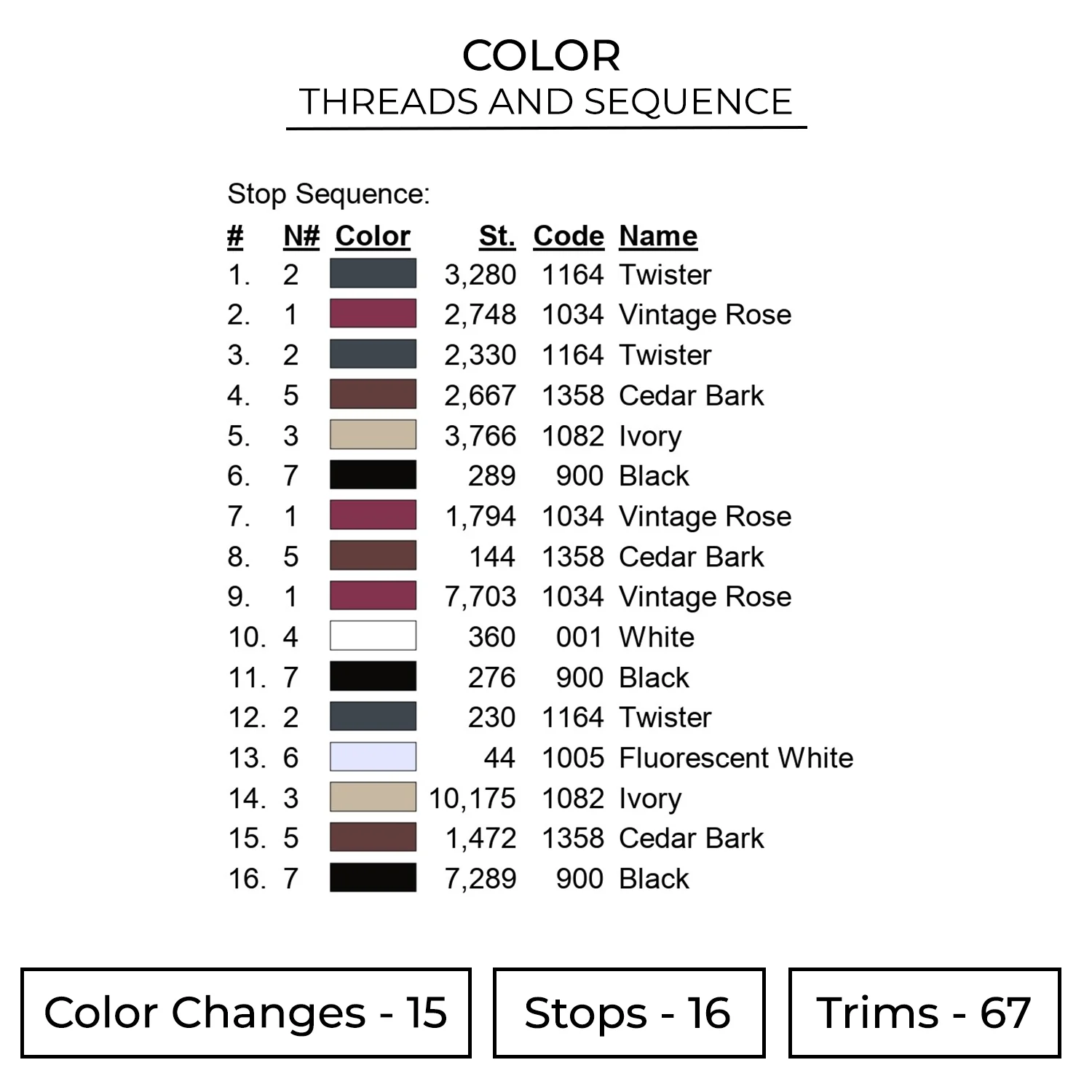 Makima Embroidery Design - Chainsaw Man Anime Embroidery Design 2 Color CSM40