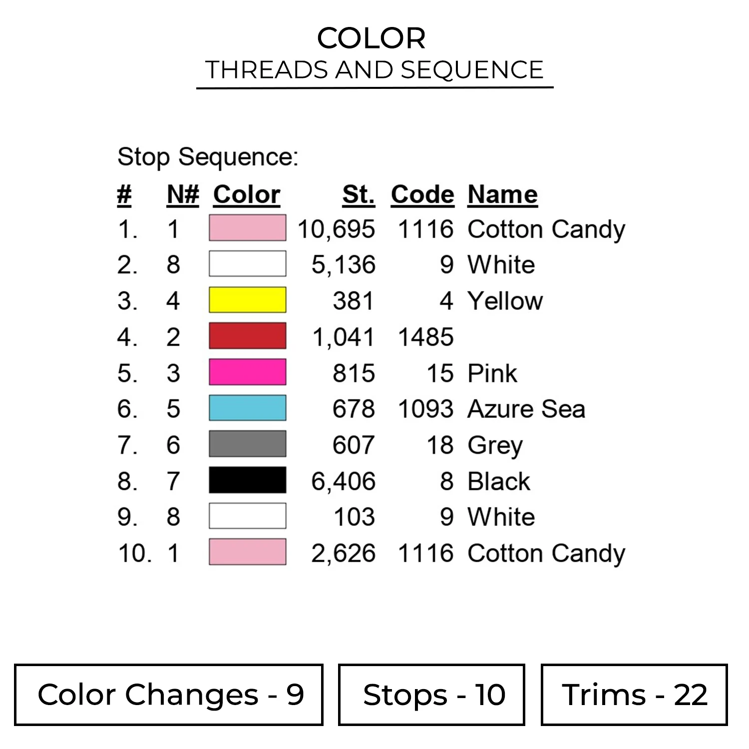 Hello Kitty Gym Embroidery Design - Hello Kitty 2 Color HLK09