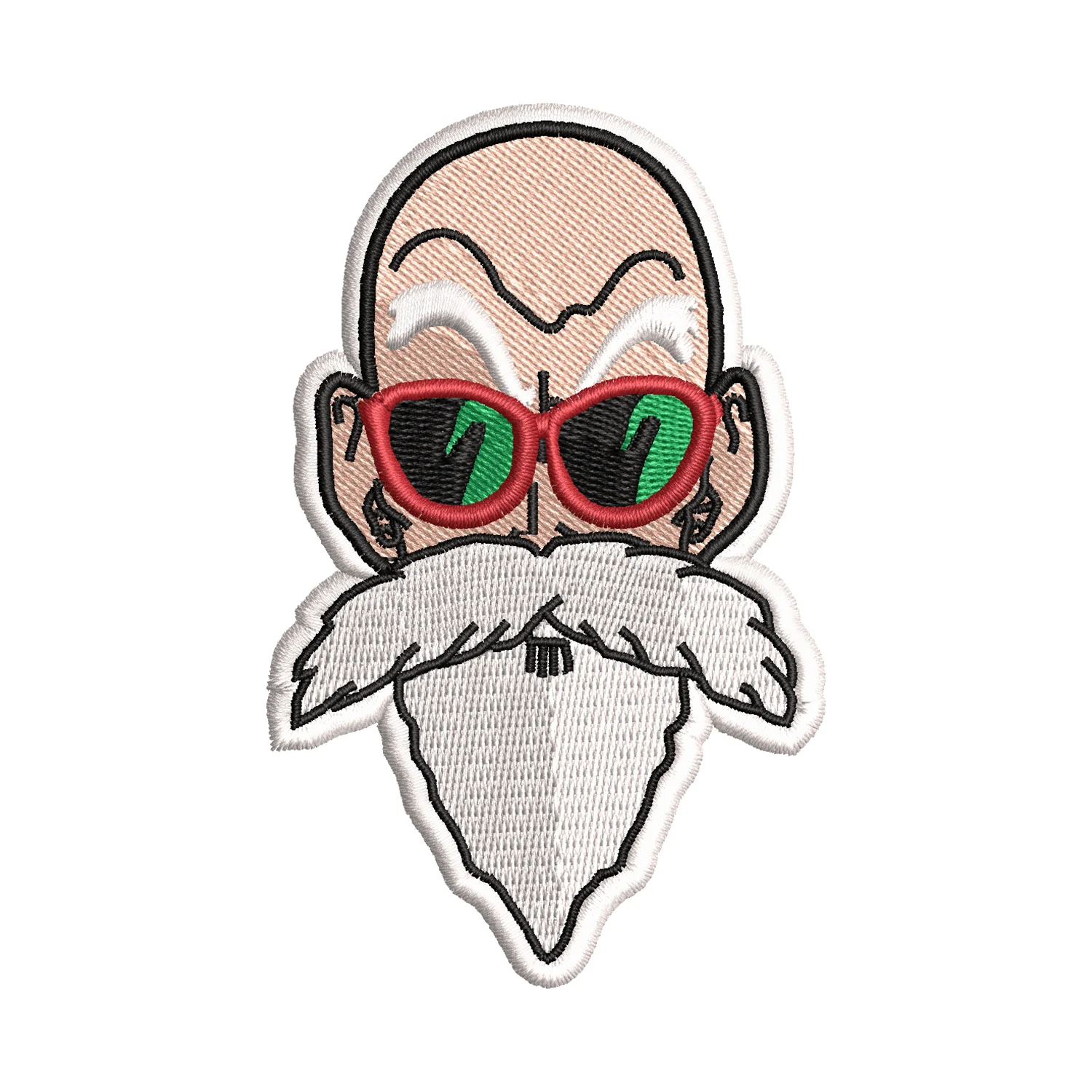 Master Roshi Face Embroidery Design