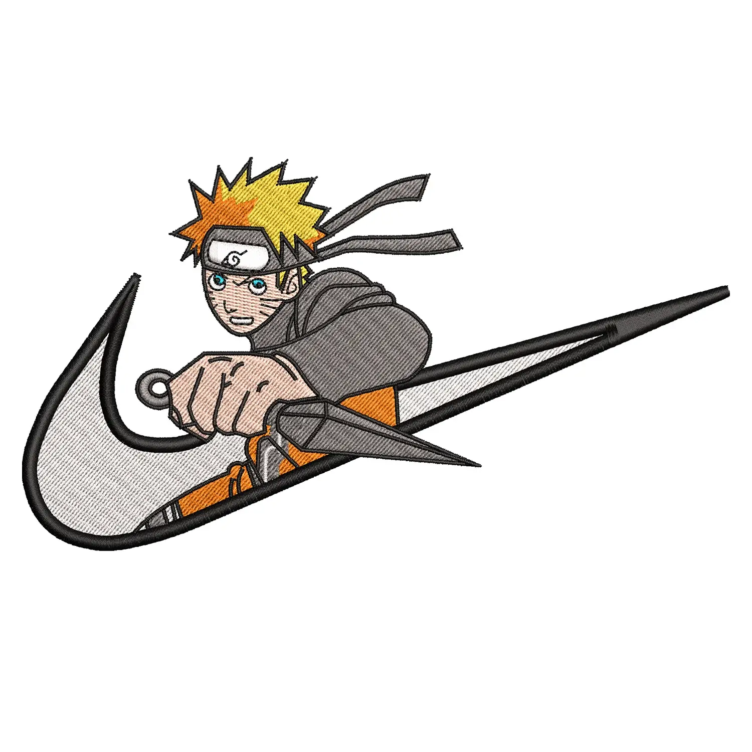 Naruto Swoosh Embroidery Design