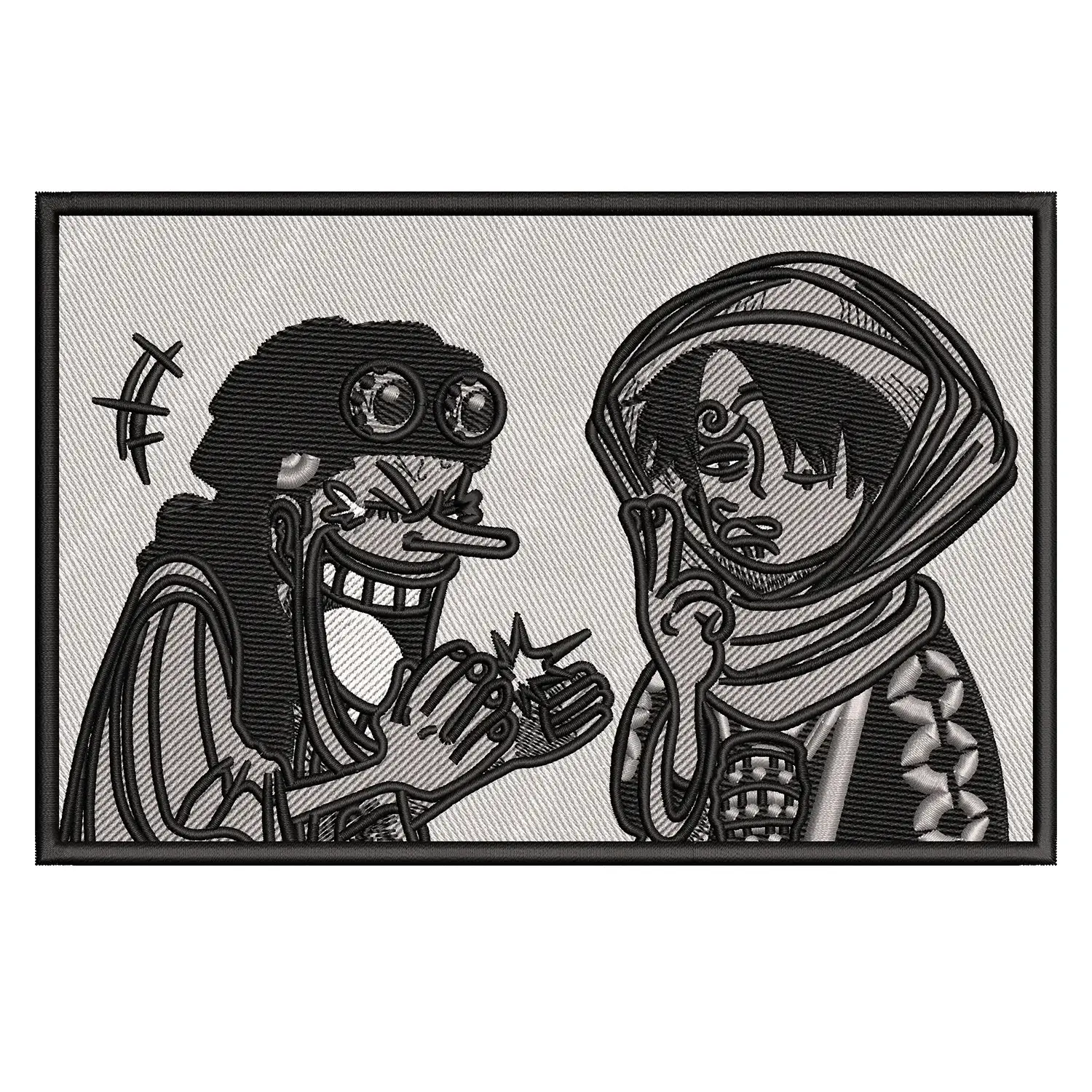 Luffy Ussop Funny Embroidery Design