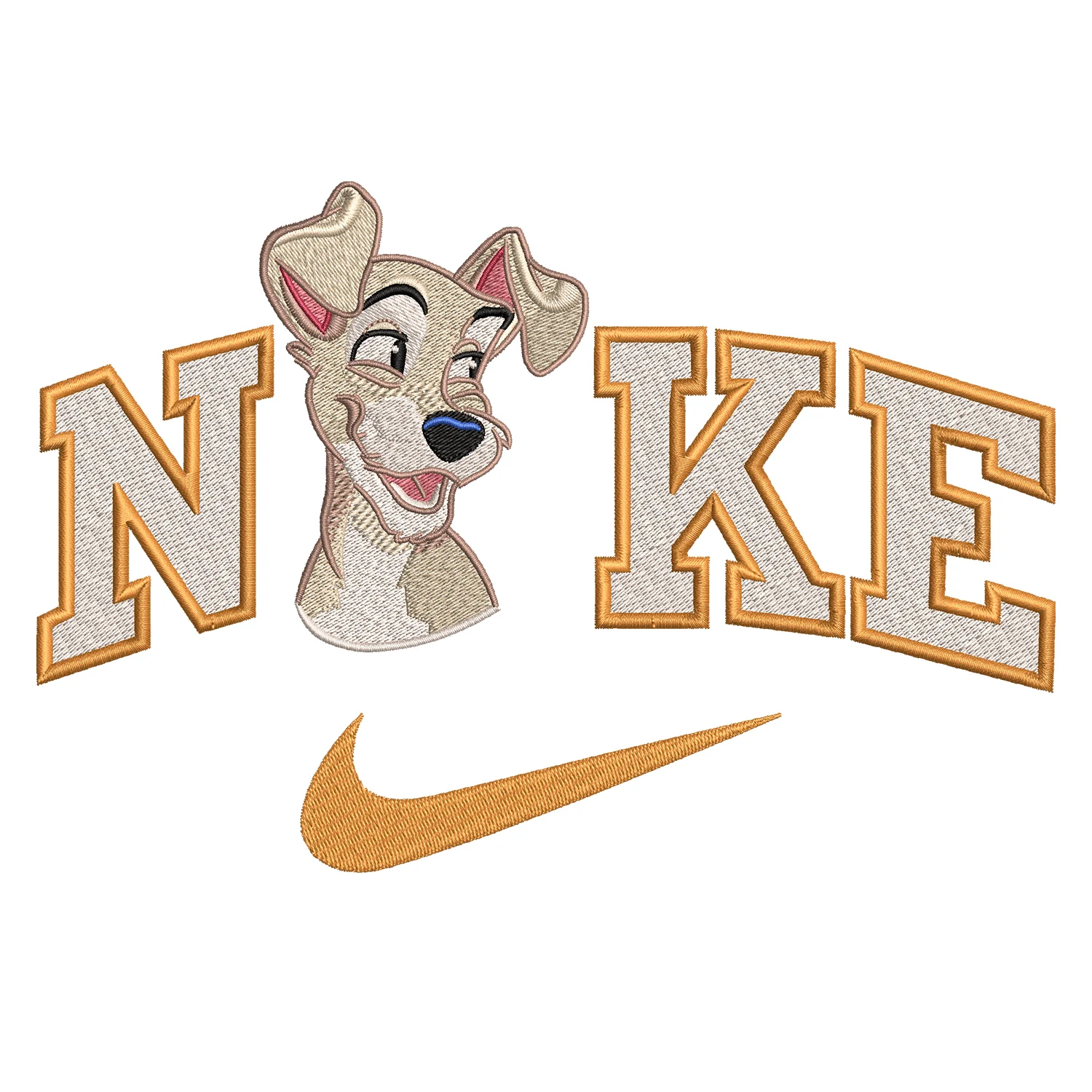 Tramp Nike Embroidery Design