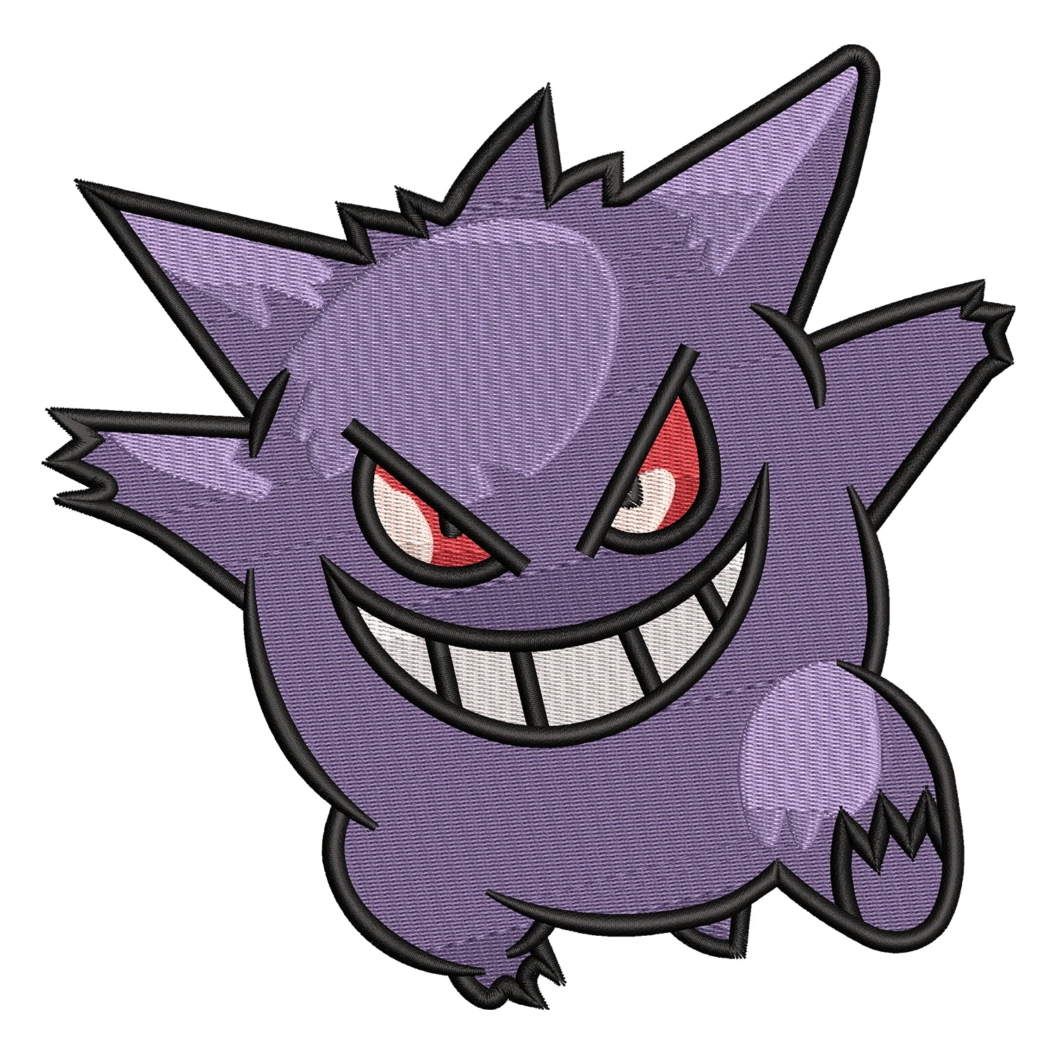 Gengar Embroidery Design