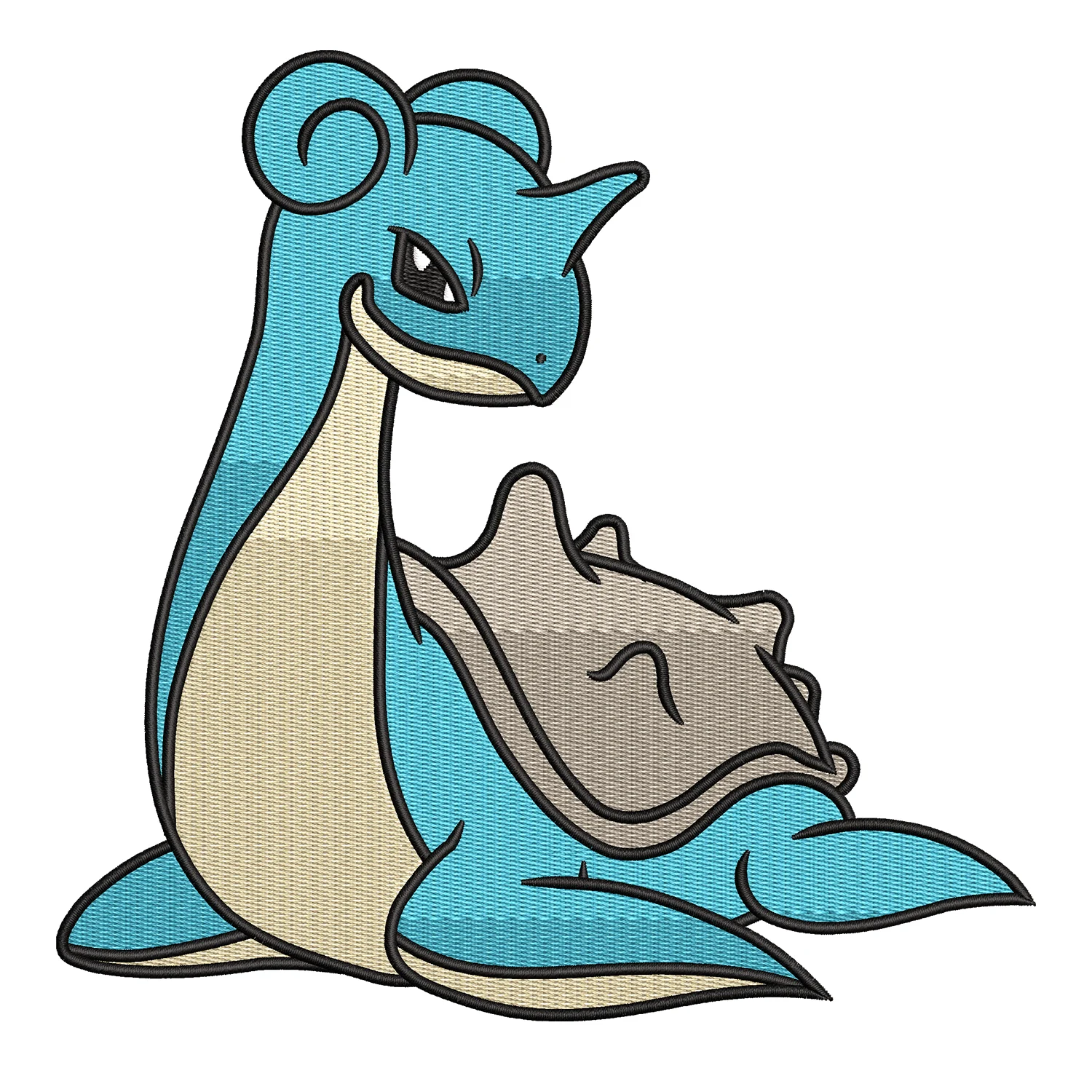 Lapras Embroidery Design