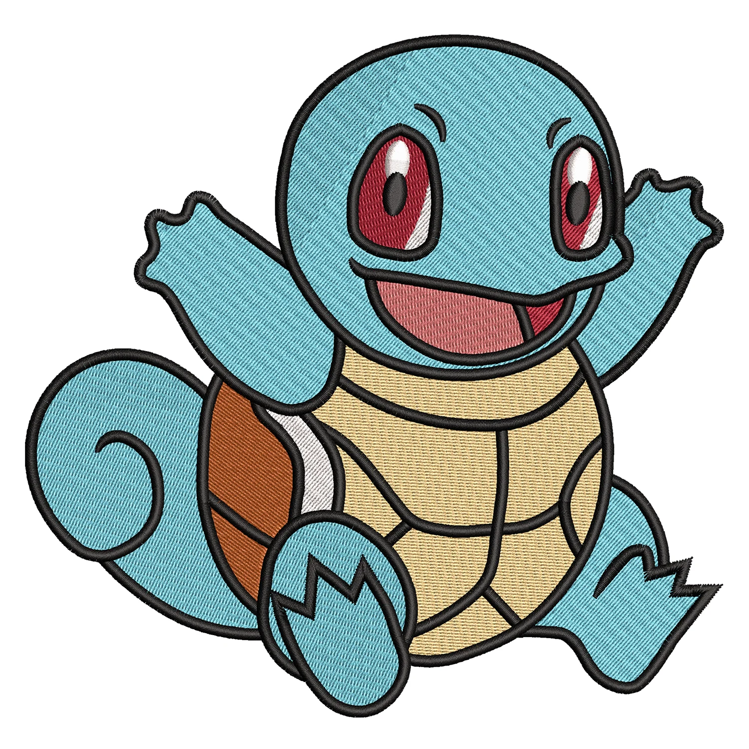 Squirtel Embroidery Design