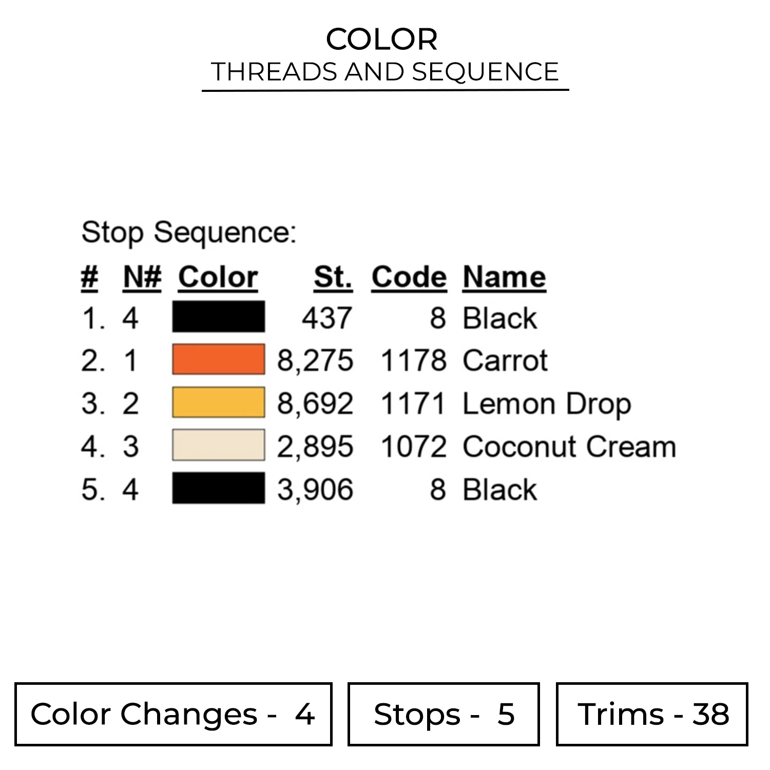 Explosion Embroidery Design 2 Color CRT16