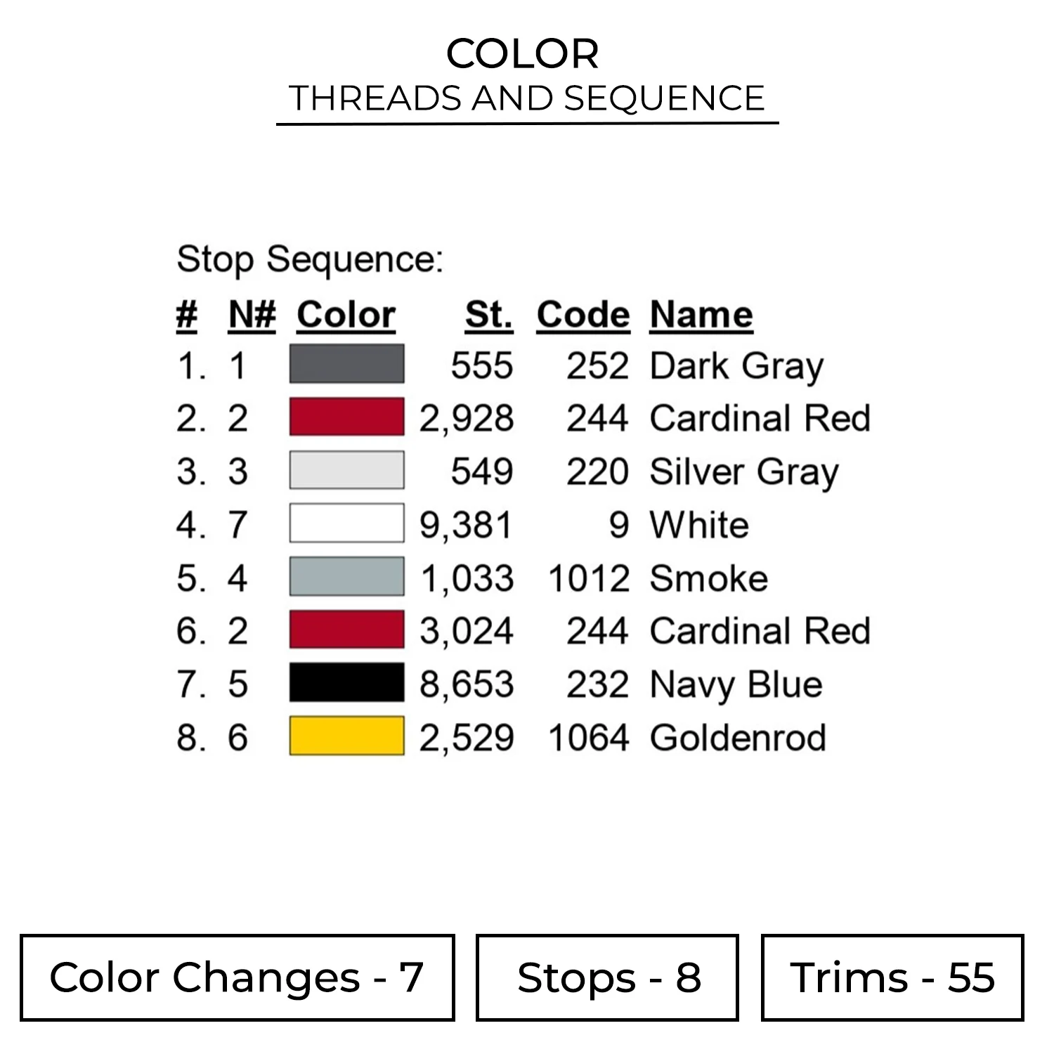 Fox Mask Embroidery Design 2 Color CRT18