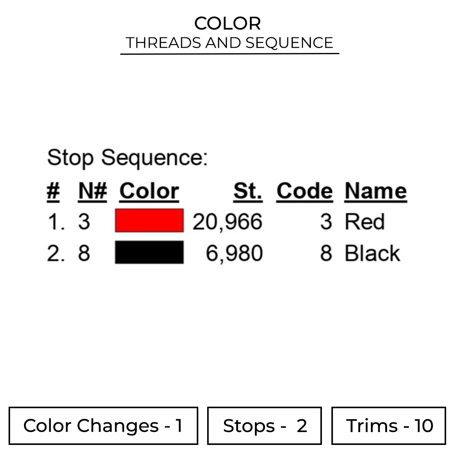 Meanwhile Hands Embroidery Design 2 Color GAP28