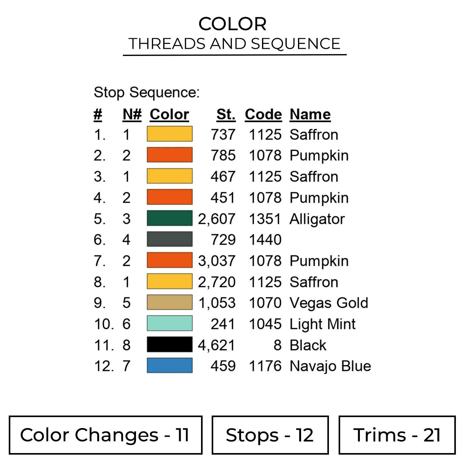 Halloween Head Embroidery Design 2 Color HLW07