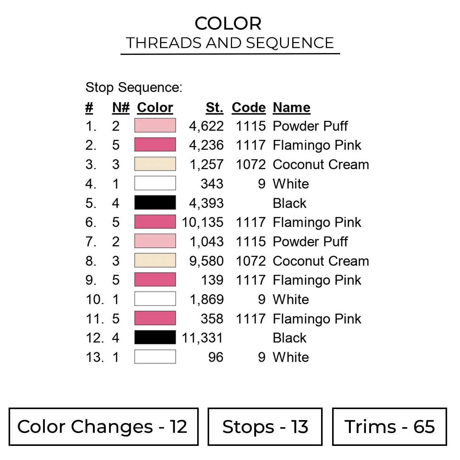 Labubu Waving Embroidery Design - Labubu 2 Color LBB15