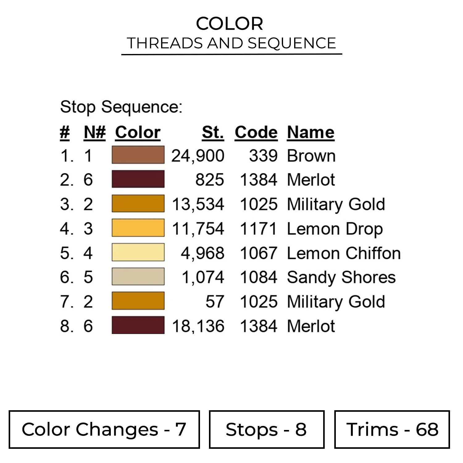 Moon Forest View Embroidery Design - Moon 2 Color NTR10