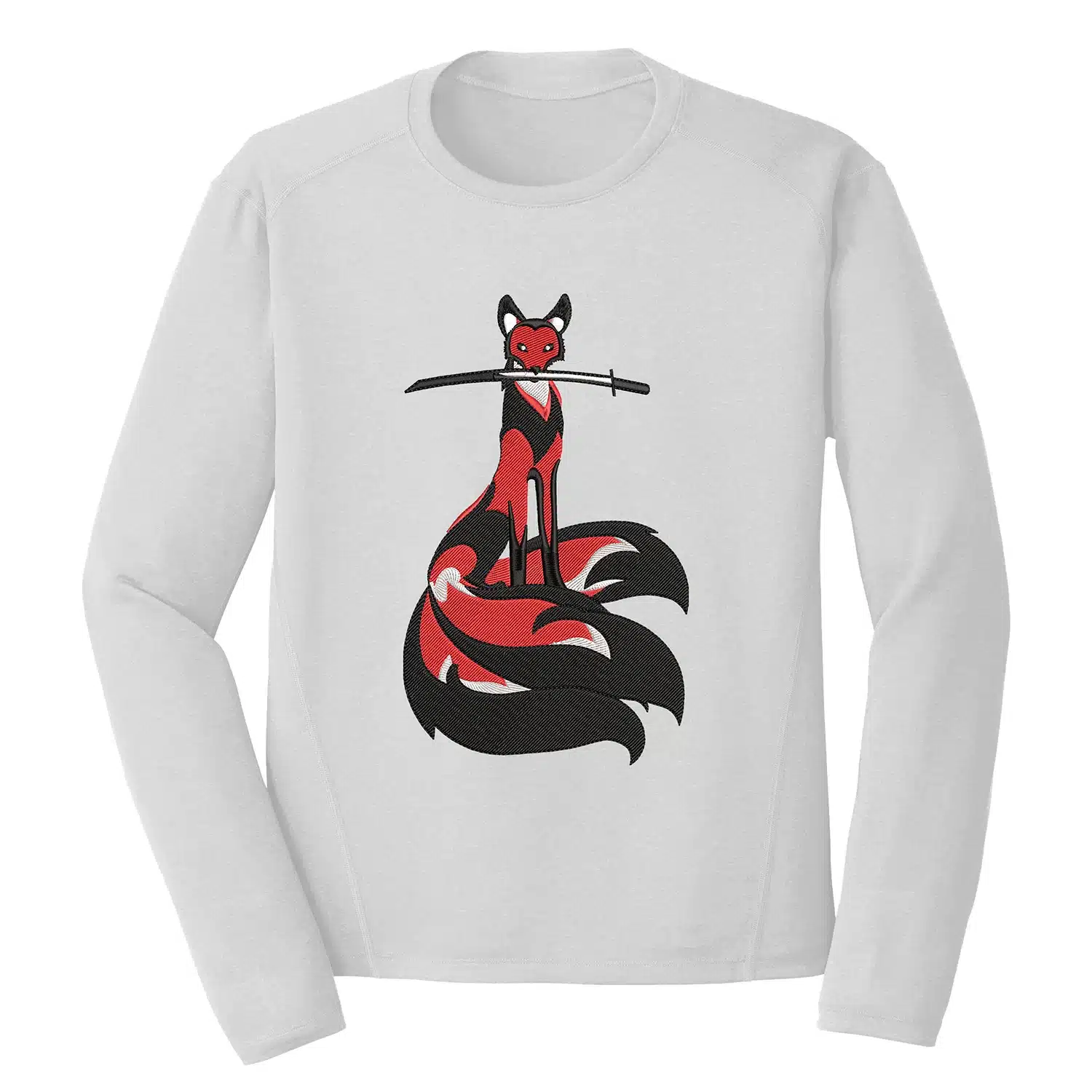 Fox Katana Embroidery Design - Fox Embroidery Design 1 Mockup AML09