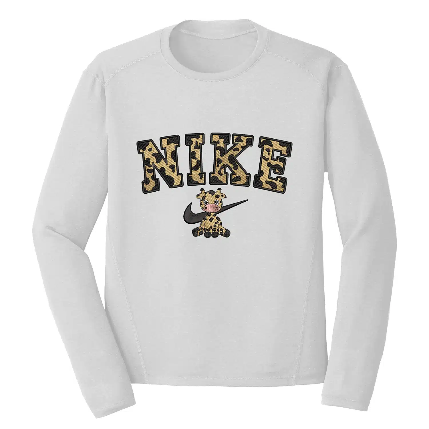 Giraffee Nike Embroidery Design - Giraffee Embroidery Design 1 Mockup AML11