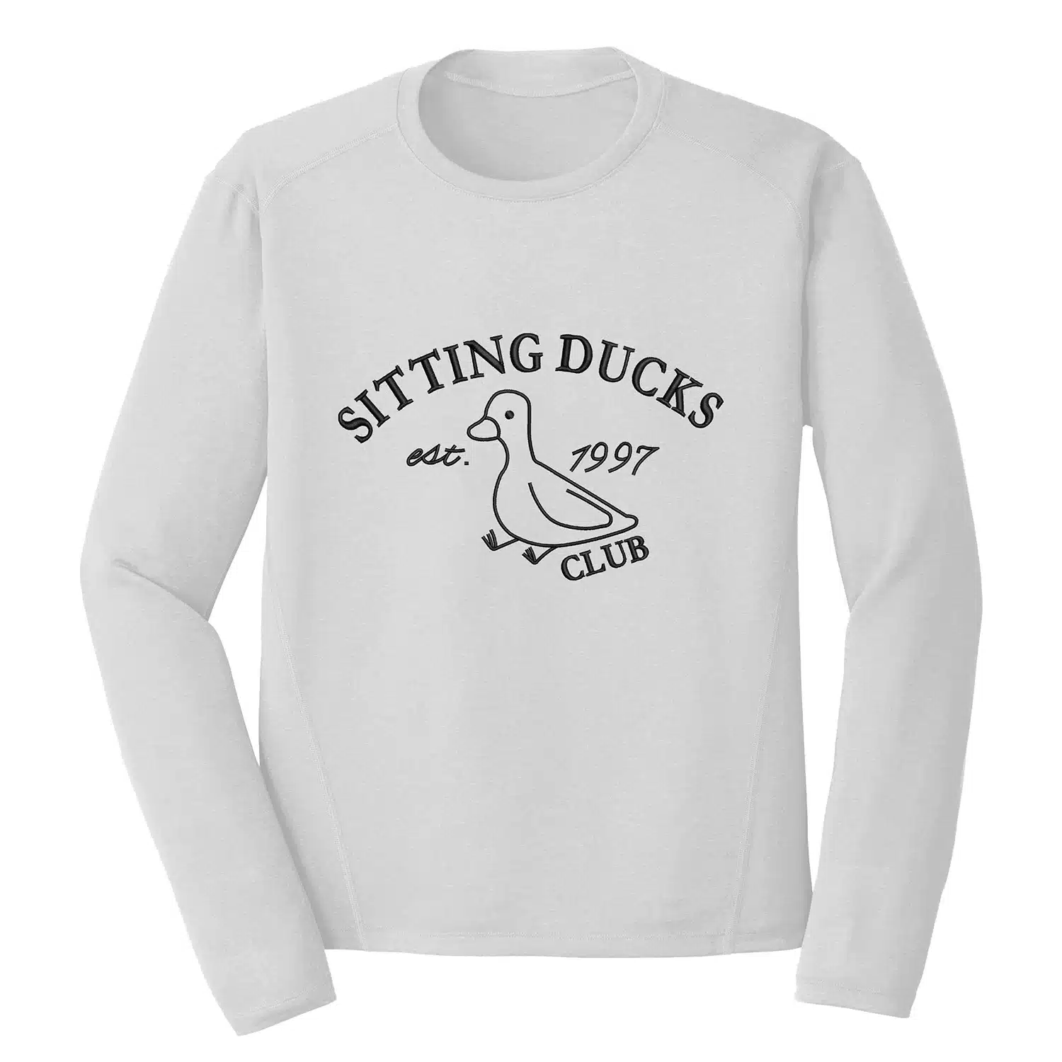 Sitting Ducks Embroidery Design - Bird Embroidery Design 1 Mockup BRD03