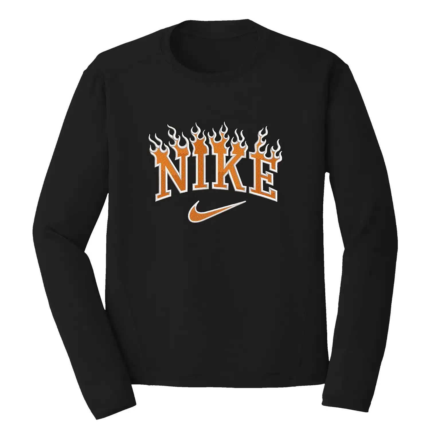 Nike Flames Embroidery Design - Nike Embroidery Design 1 Mockup NKE11