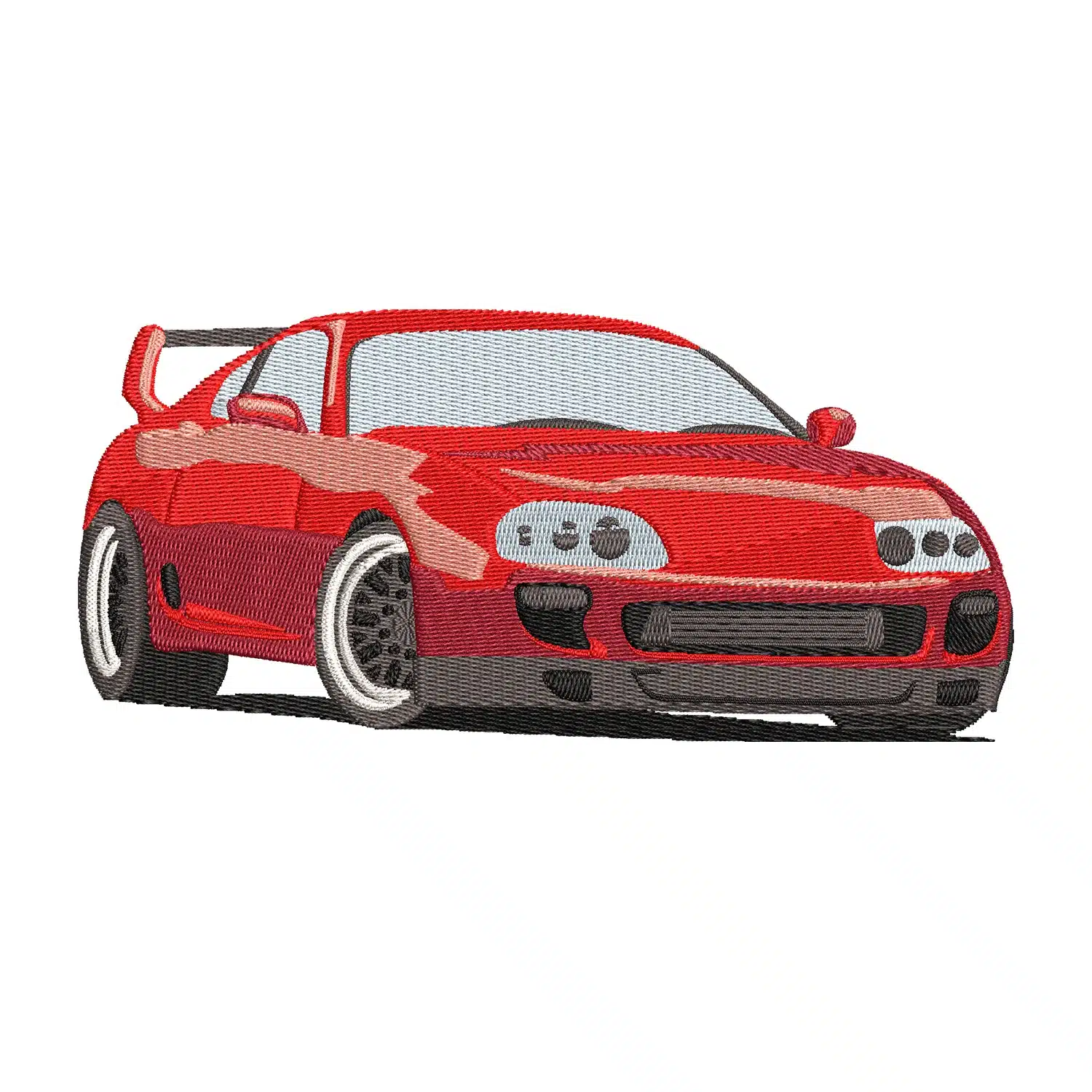Red Supra Embroidery Design