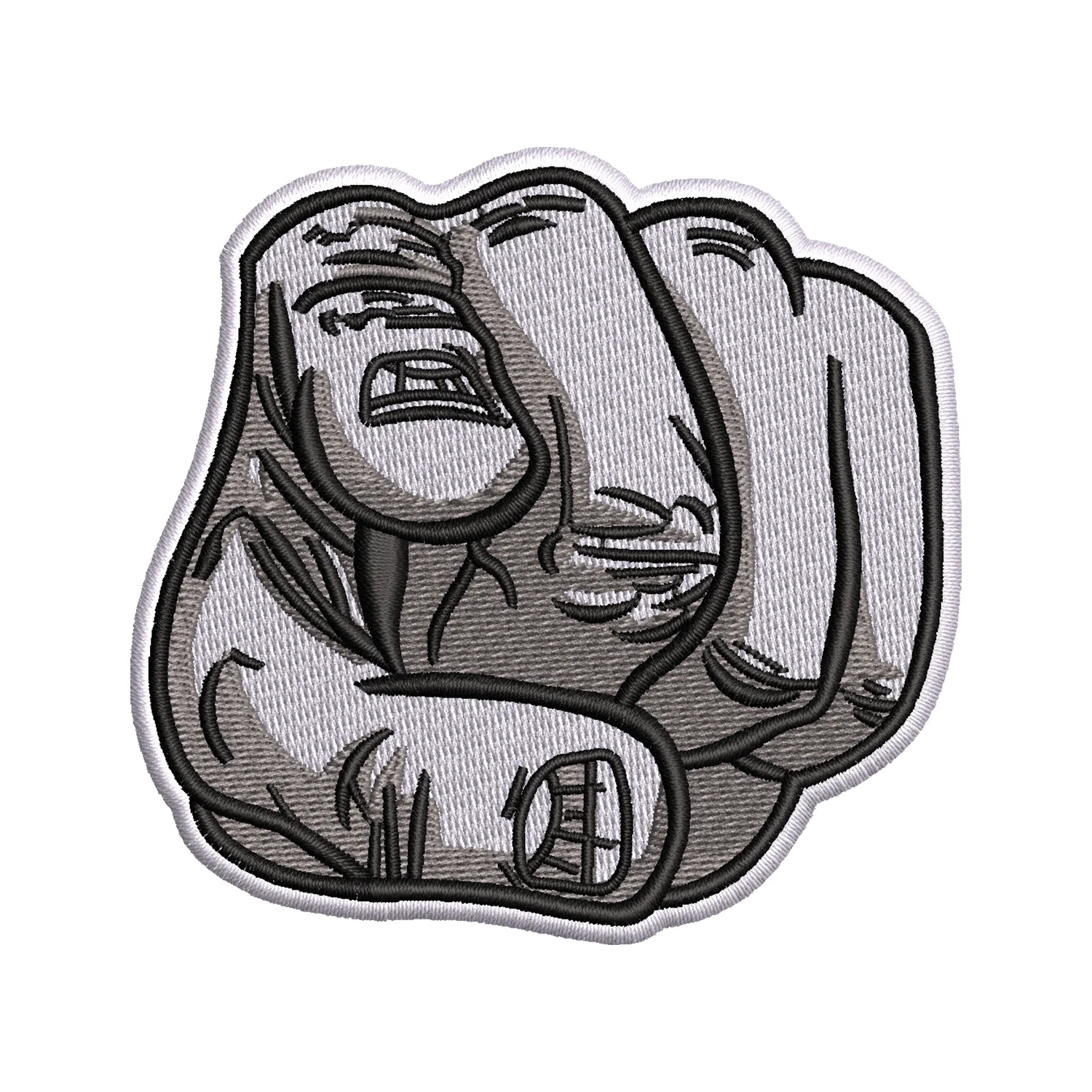 Pointing Finger Hand Embroidery Design