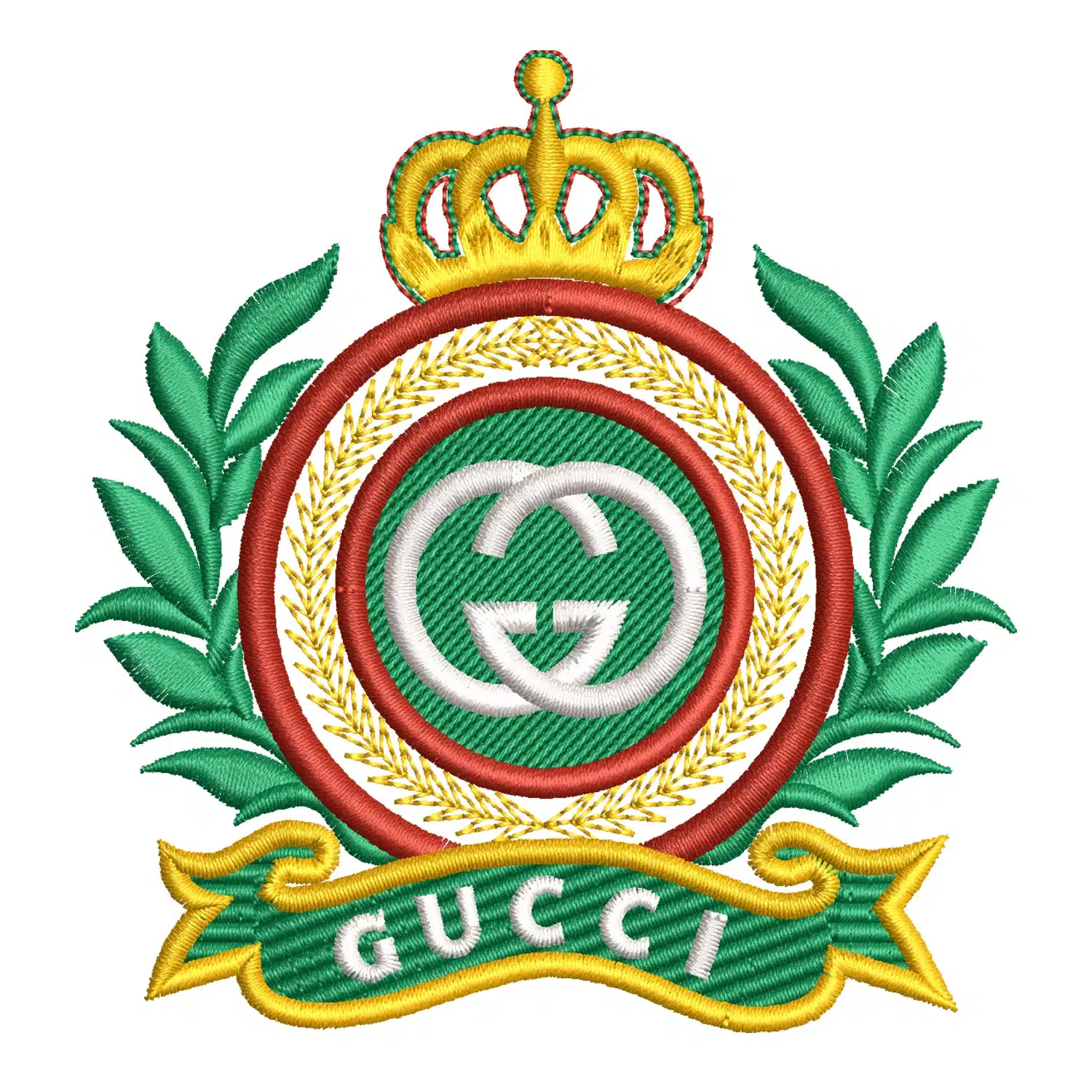 Gucci Crown Emblem Embroidery Design