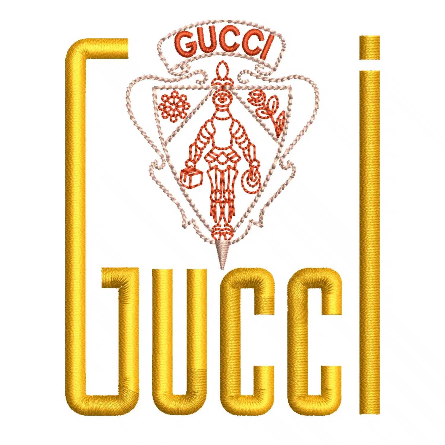 Gucci Museo Logo Embroidery Design