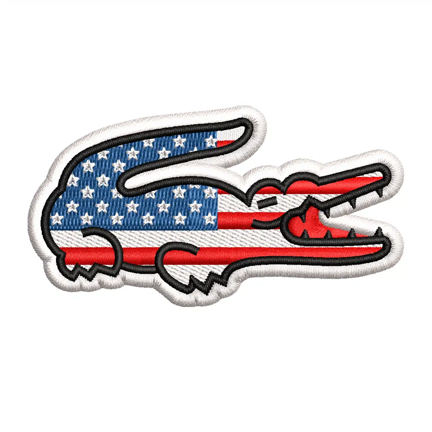 Lacoste American Logo Embroidery Design