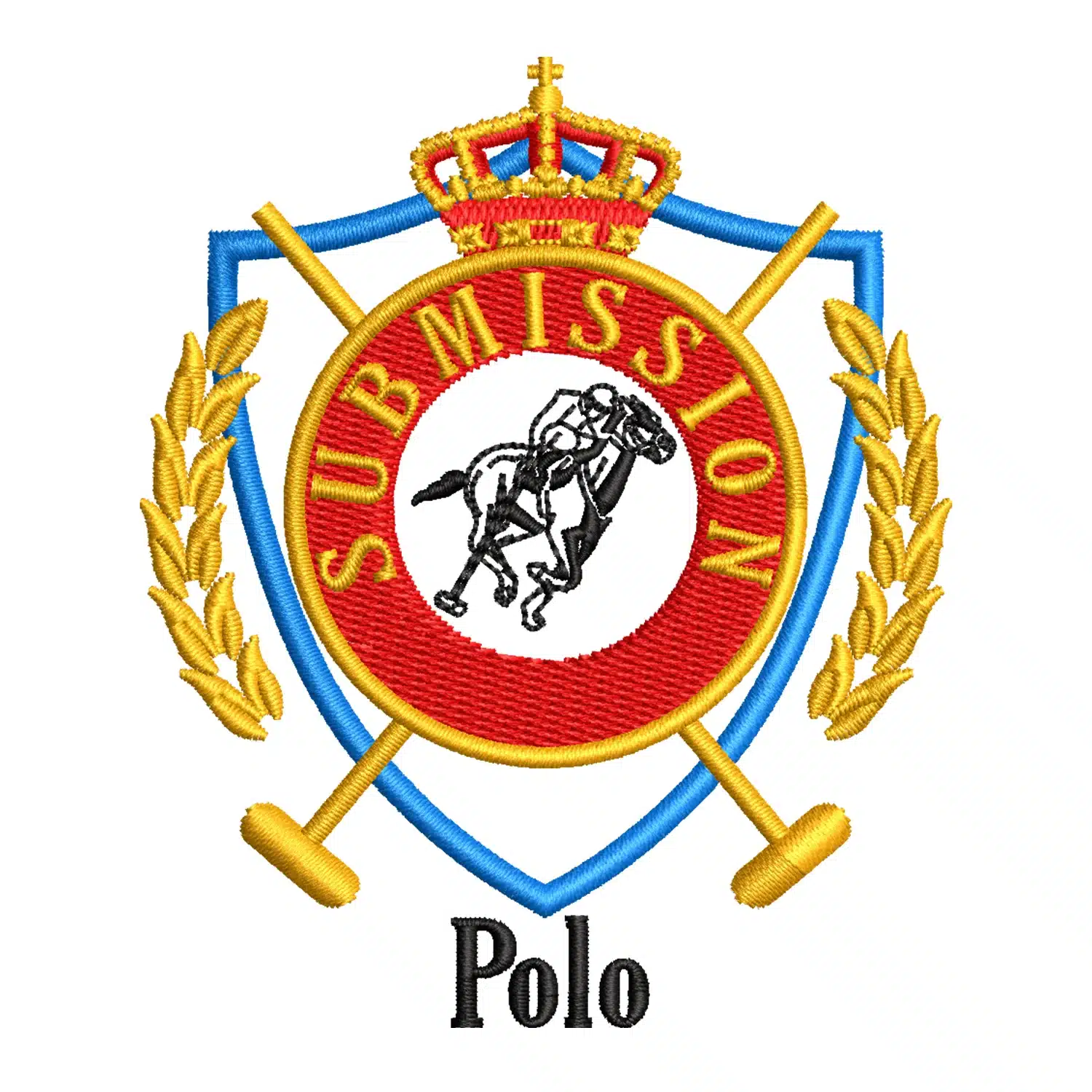 Submission Polo Club Logo Embroidery Design