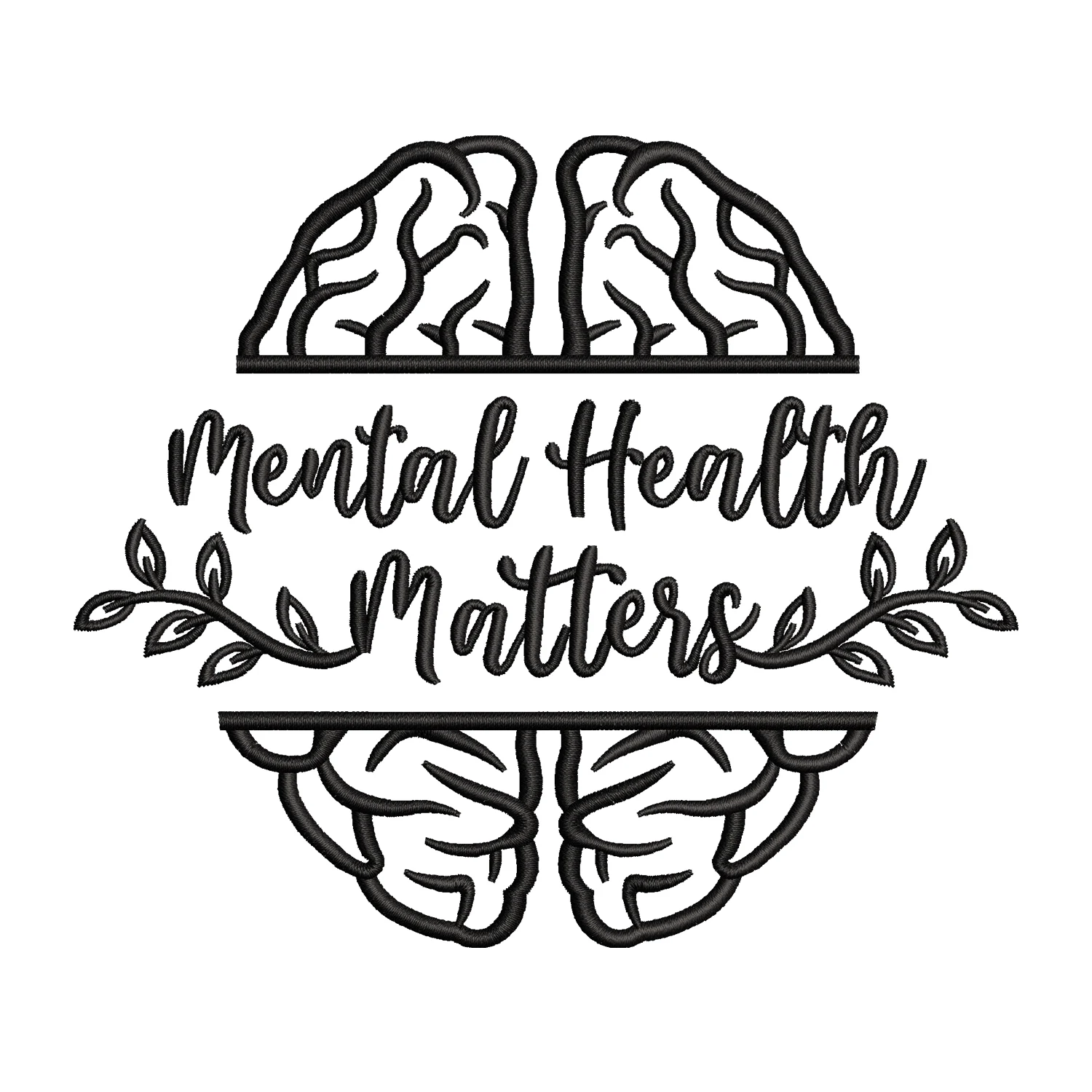 Mental Health Matters Embroidery Design