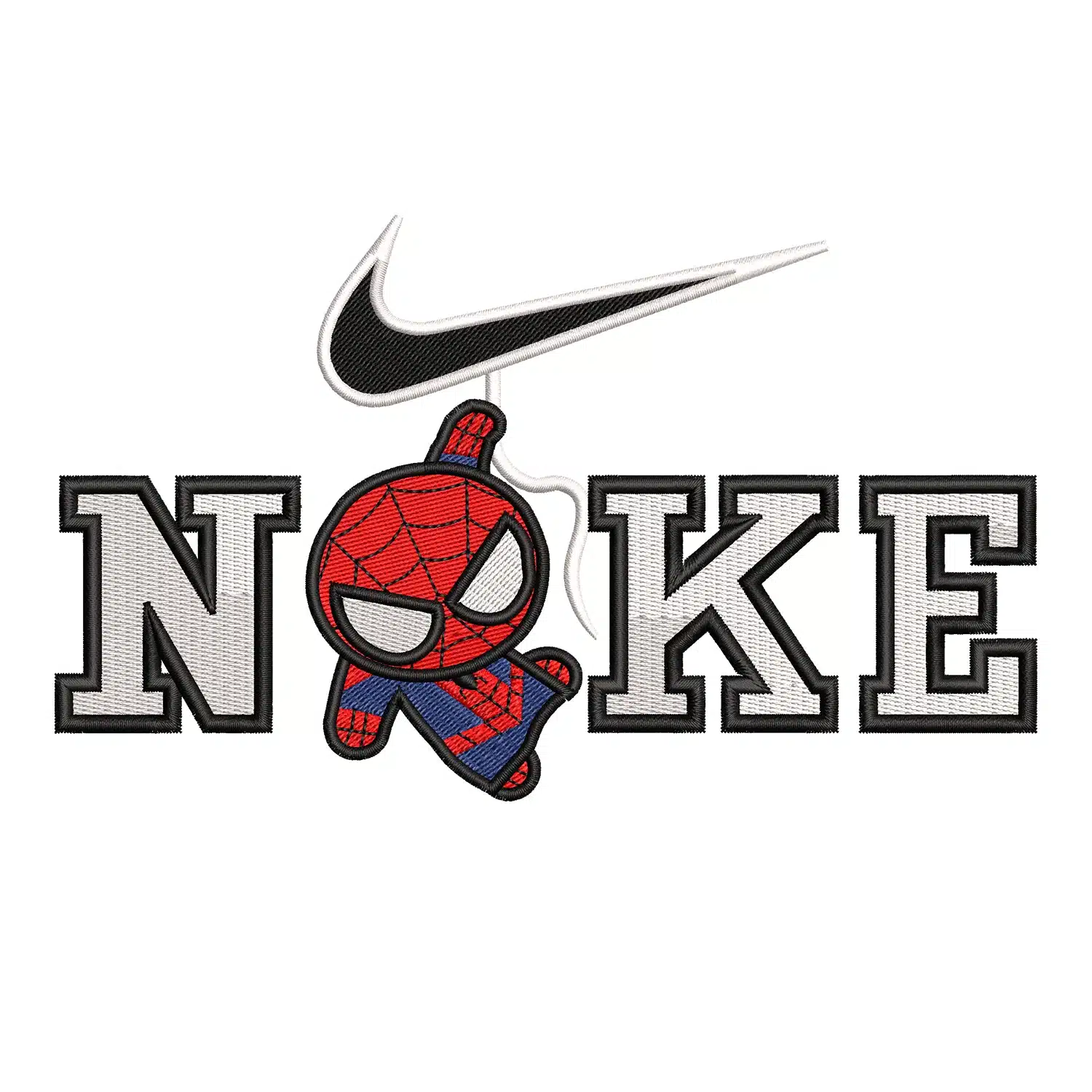 Spiderman Nike Embroidery Design
