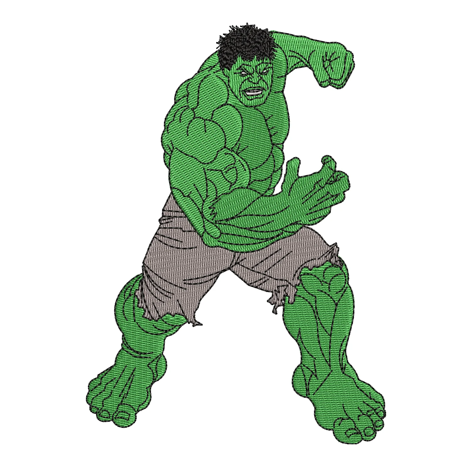 Hulk Embroidery Design Hulk Embroidery Design