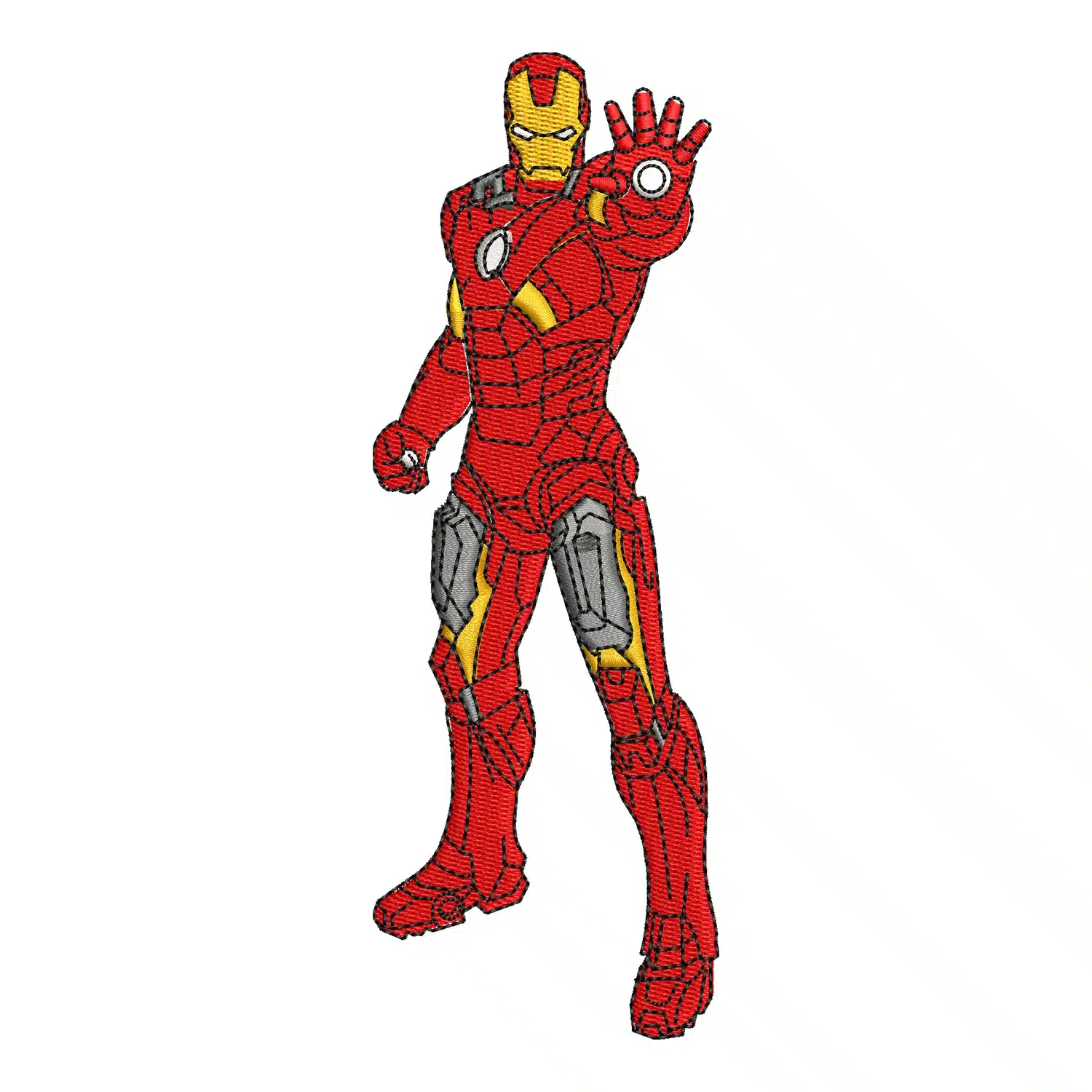 Iron Man Embroidery Design