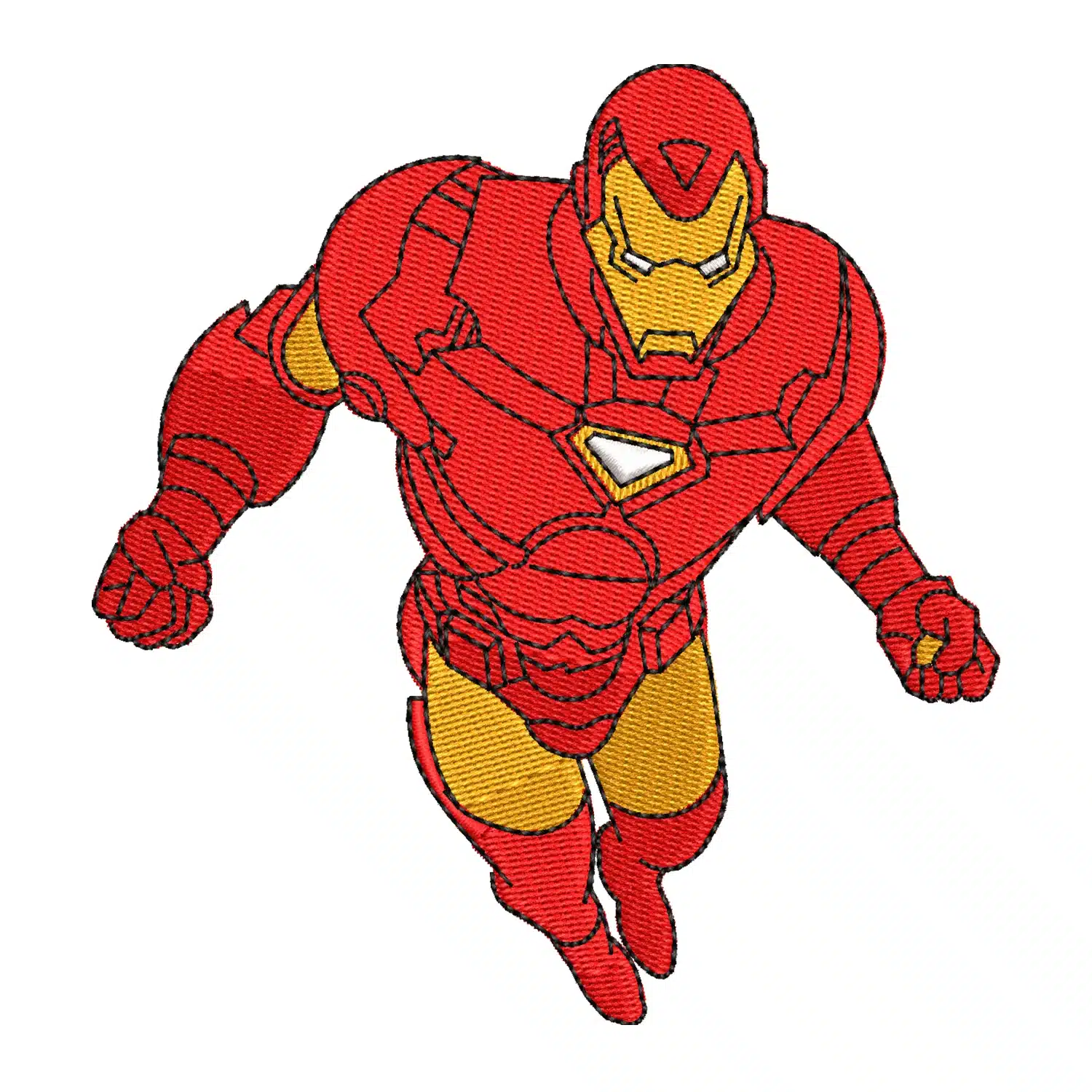 Iron Man Embroidery Design