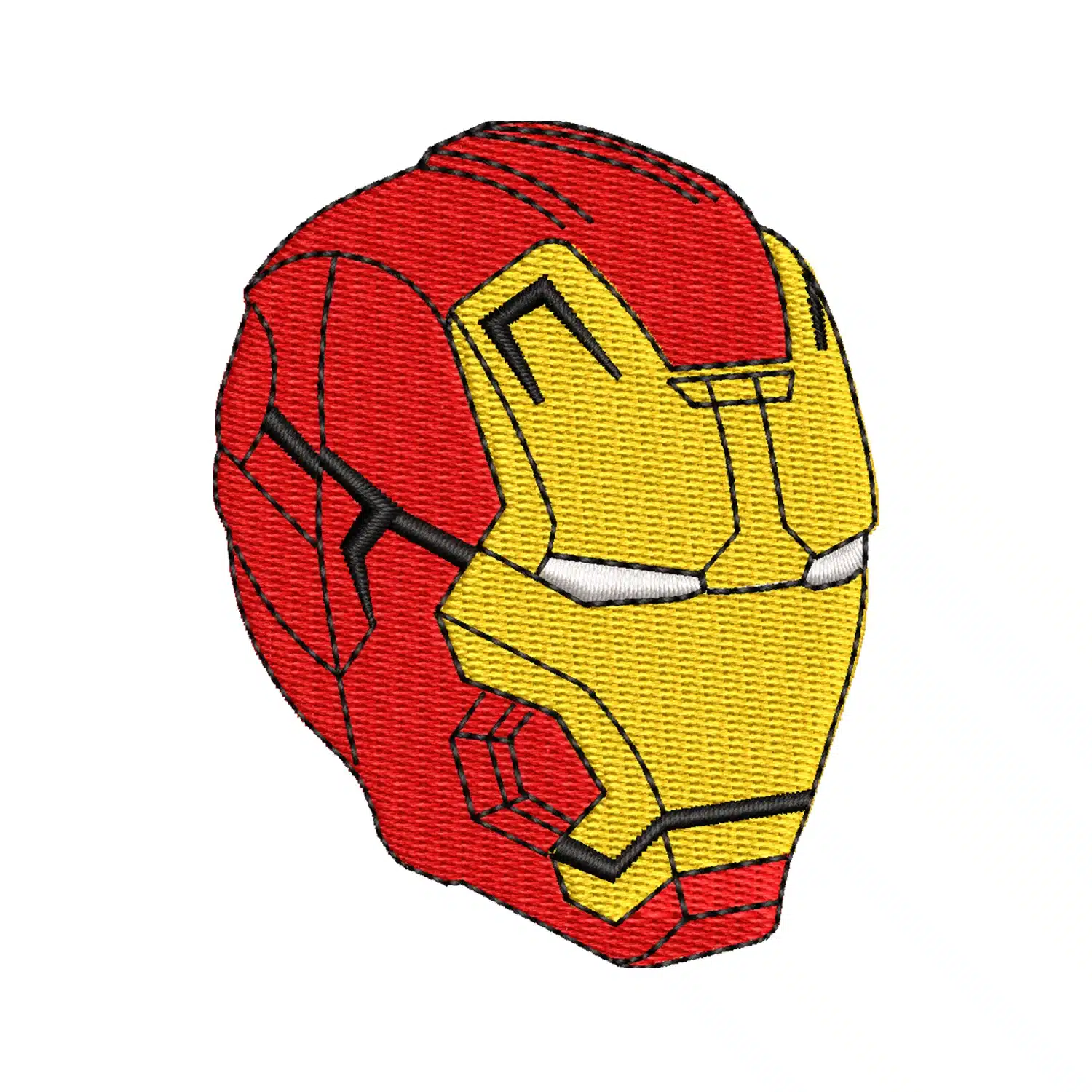 Iron Man Helmet Embroidery Design