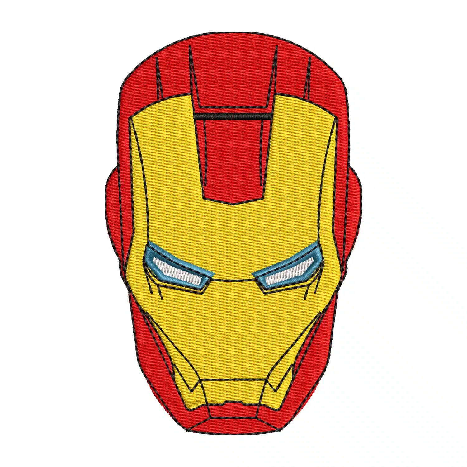 Iron Man Helmet Embroidery Design