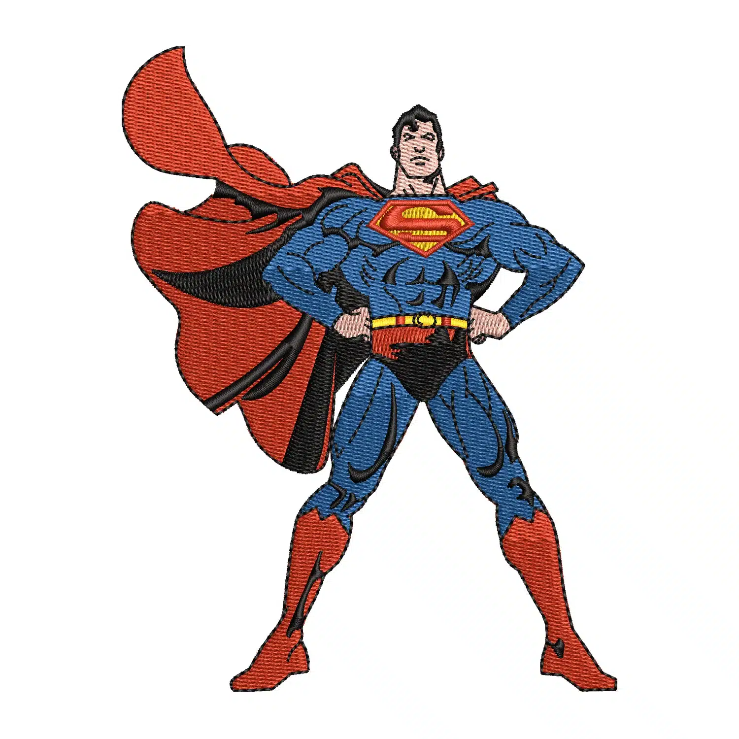 Superman Embroidery Design
