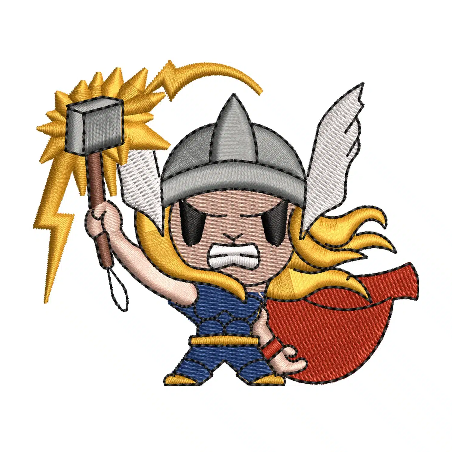 Thor Embroidery Design