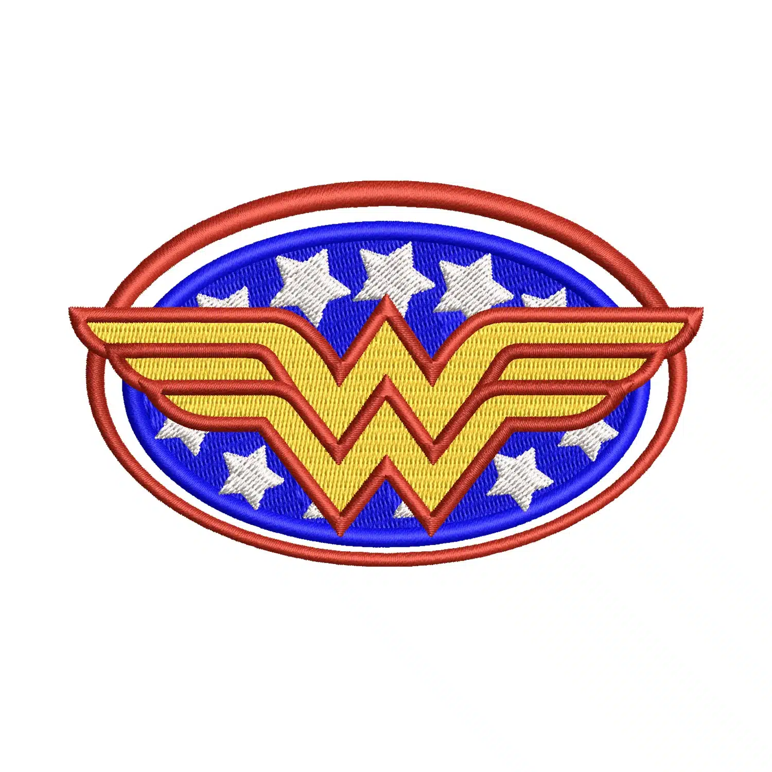 Wonder Woman Logo Embroidery Design