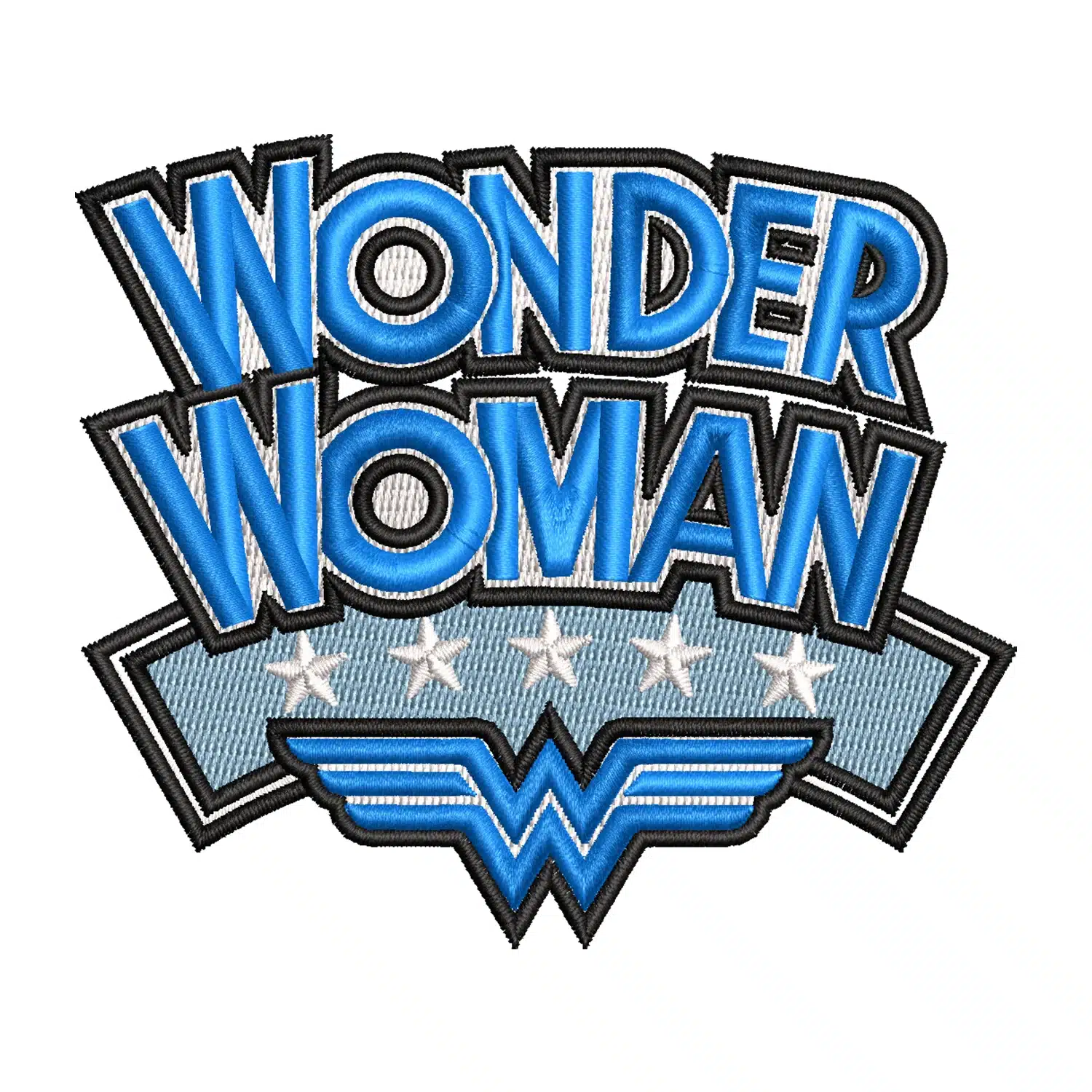 Wonder Woman Logo Embroidery Design